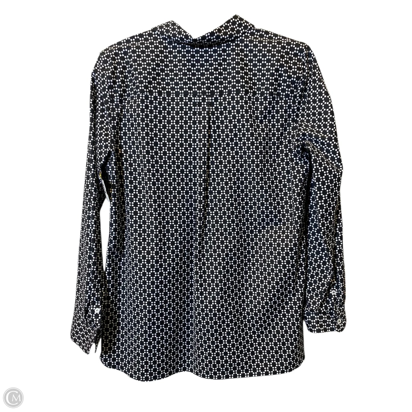 Top Long Sleeve By Talbots In Black & White, Size: 12