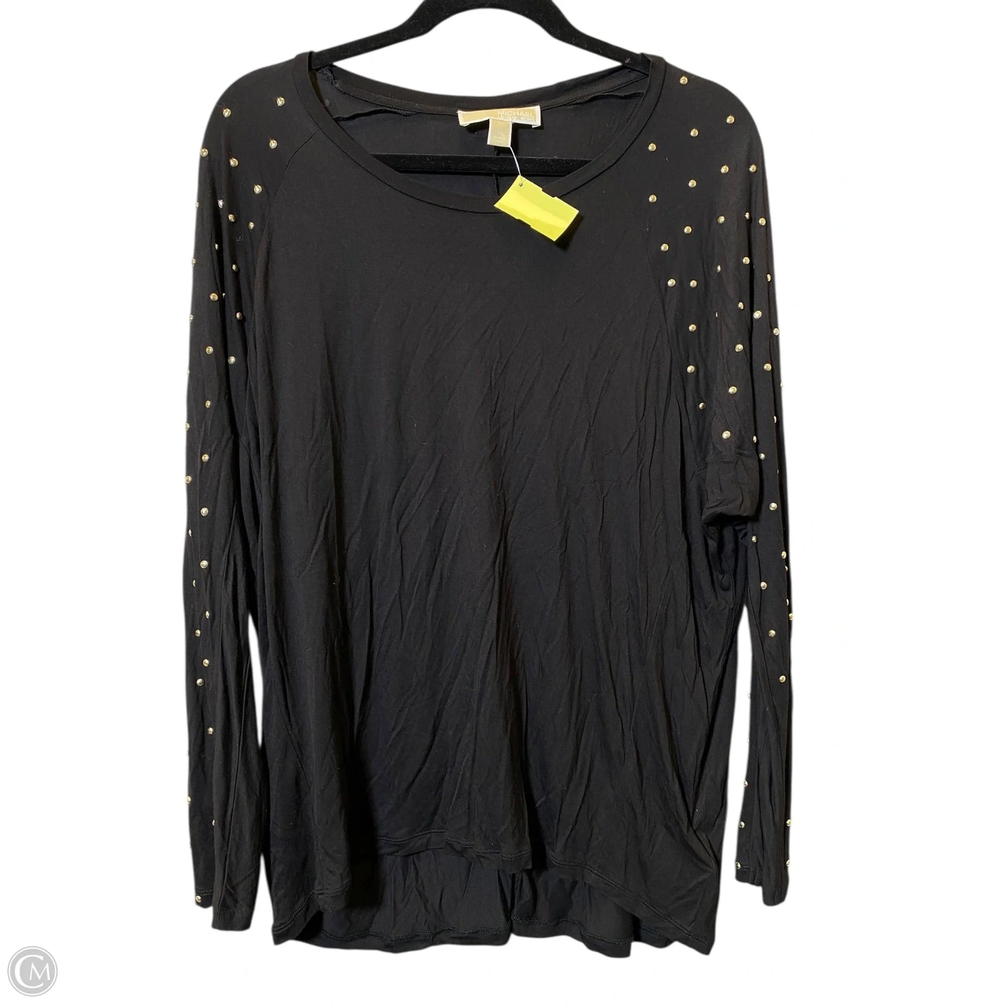 Top Long Sleeve By Michael By Michael Kors In Black, Size: M