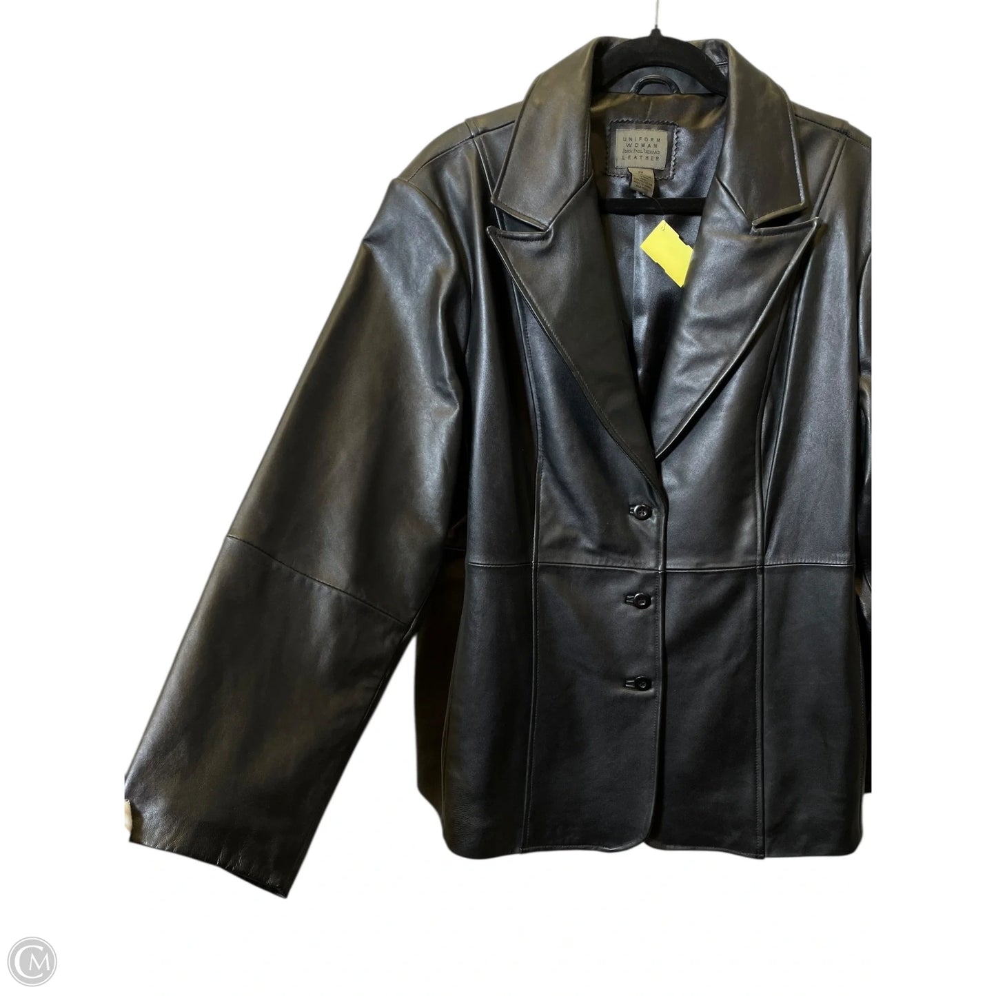 Jacket Leather By Uniform In Black, Size: 2x