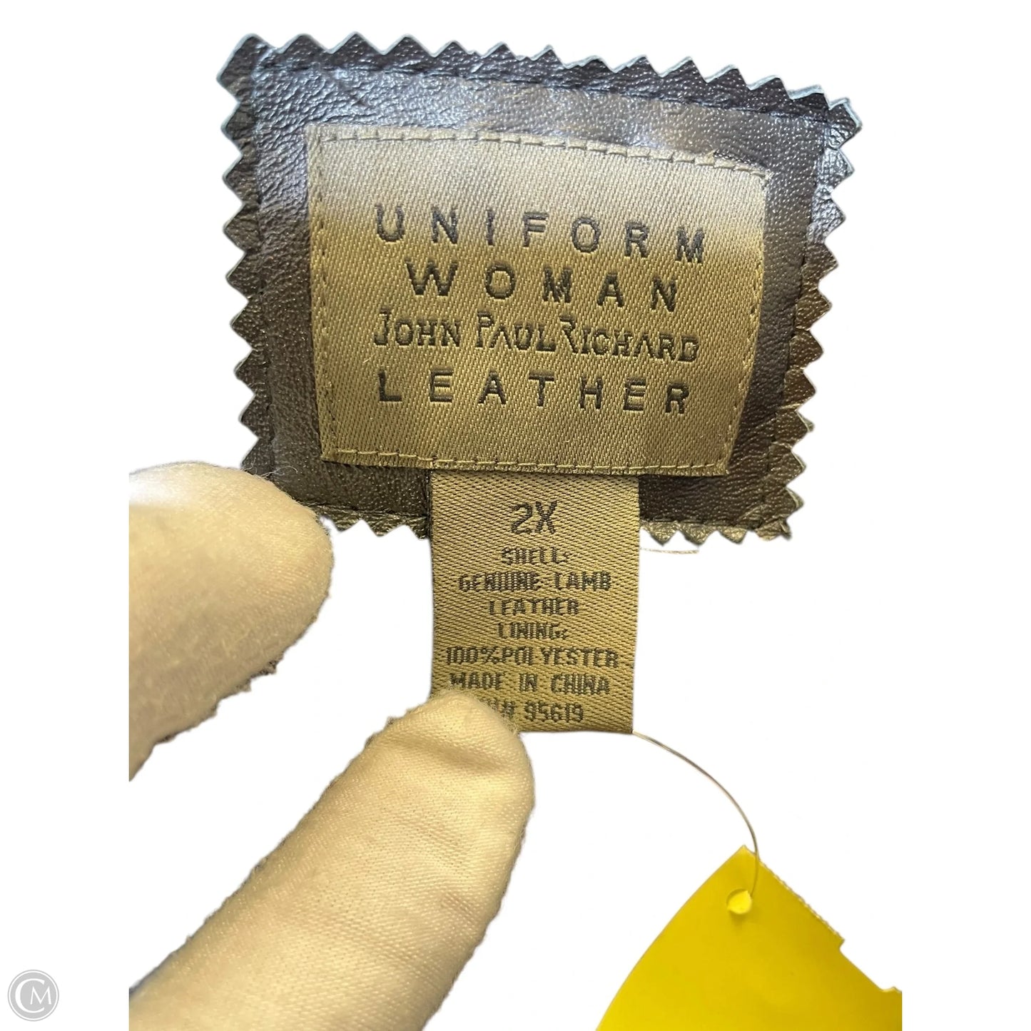 Jacket Leather By Uniform In Black, Size: 2x