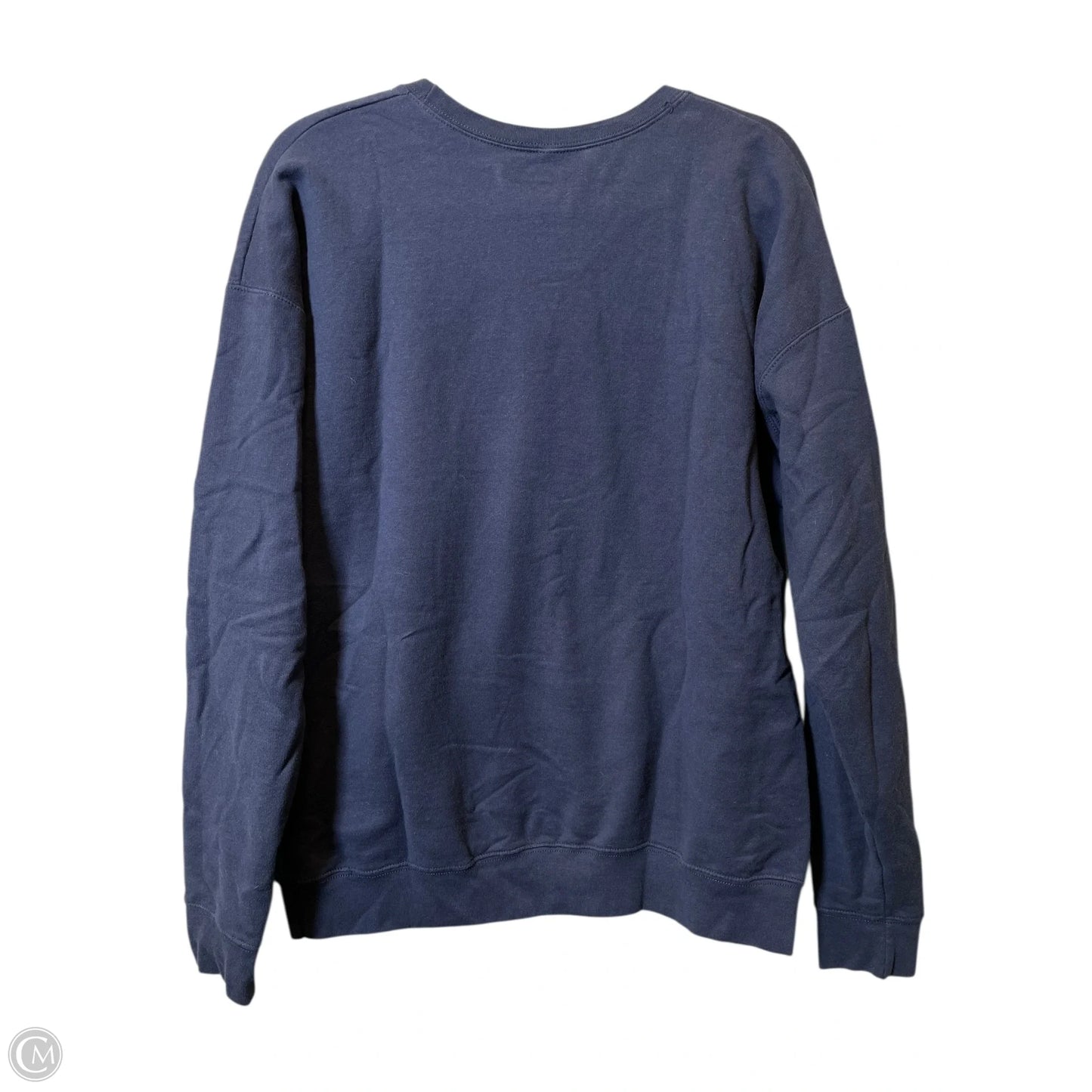 Sweatshirt Crewneck By Clothes Mentor In Navy, Size: L