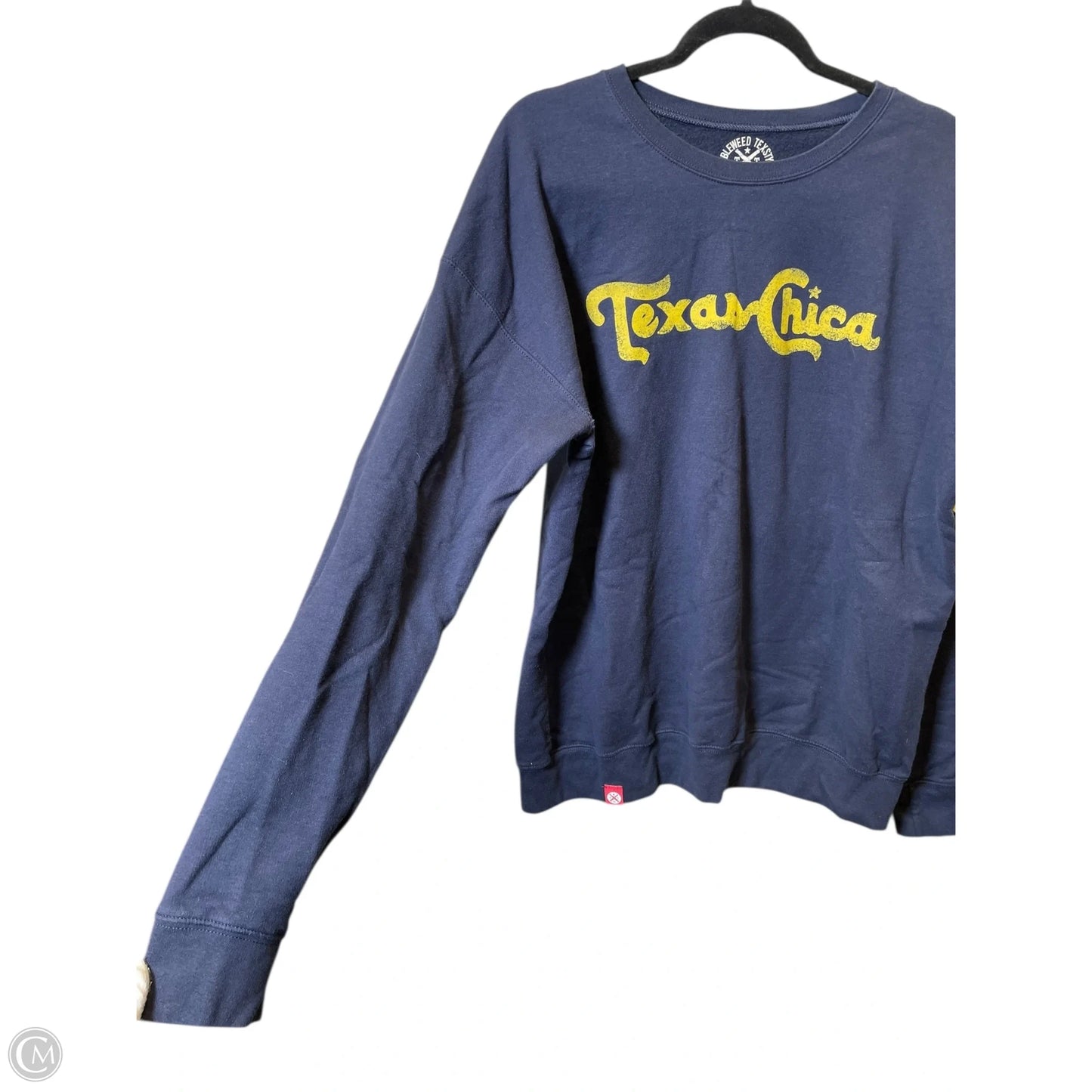 Sweatshirt Crewneck By Clothes Mentor In Navy, Size: L