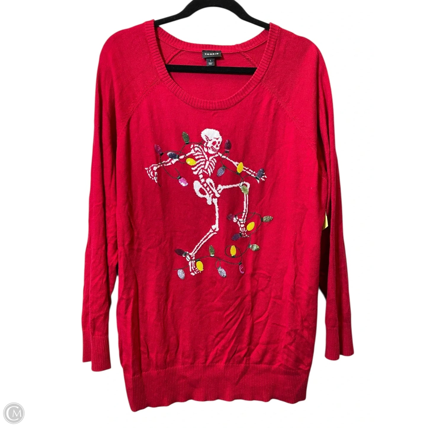 Sweater By Torrid In Red, Size: 1x