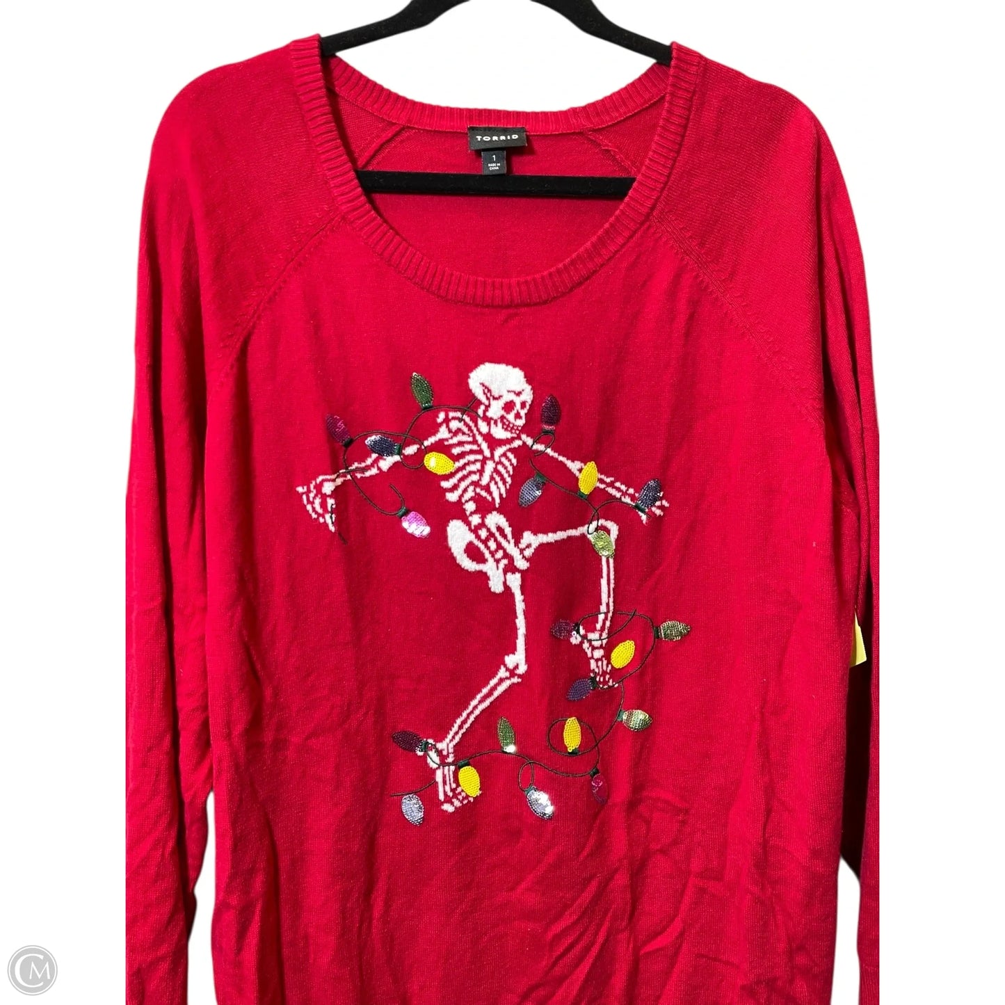 Sweater By Torrid In Red, Size: 1x