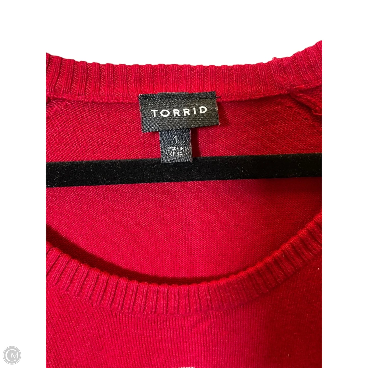 Sweater By Torrid In Red, Size: 1x
