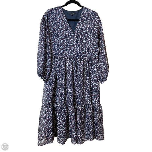 Dress Casual Midi By Madewell In Multi-colored, Size: M