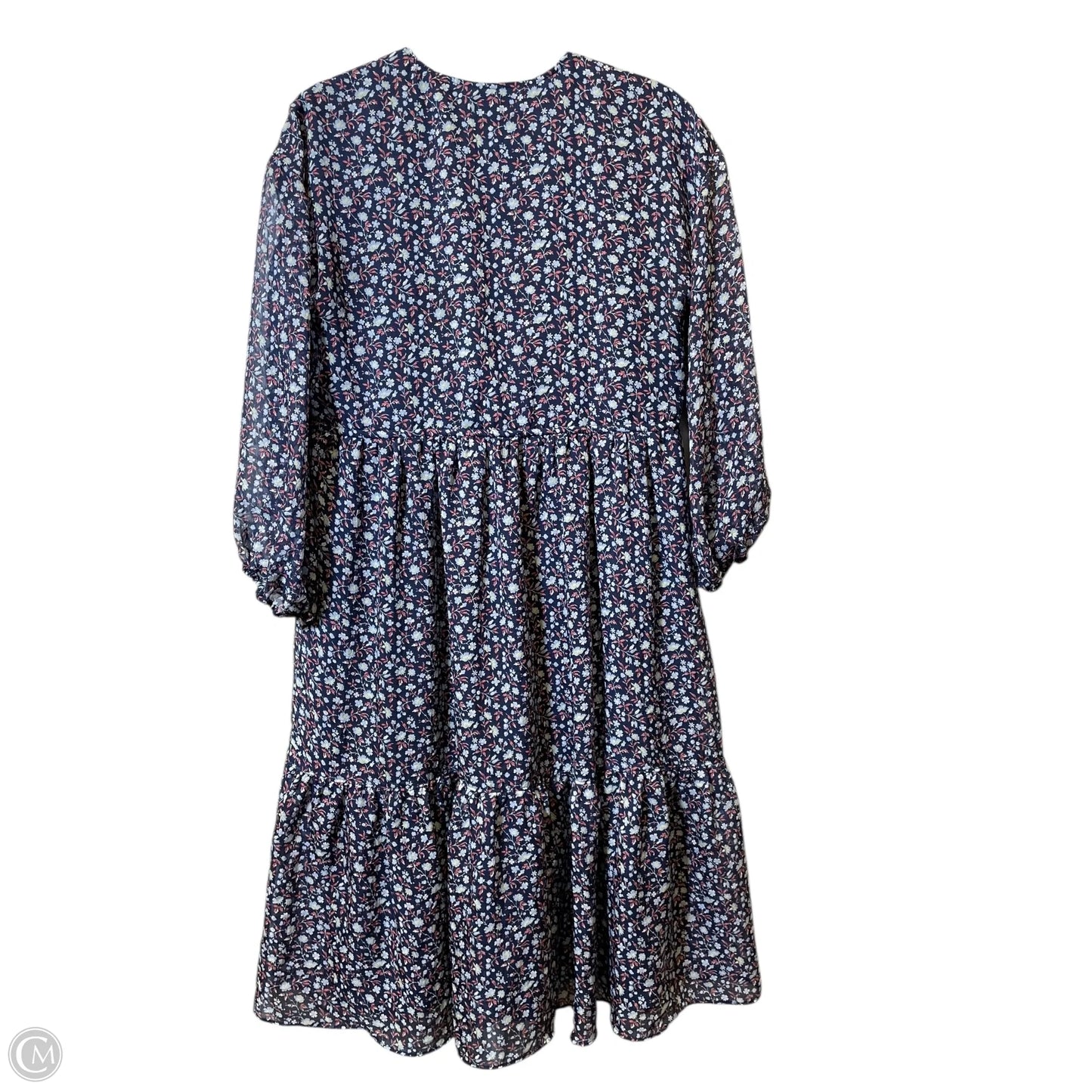 Dress Casual Midi By Madewell In Multi-colored, Size: M