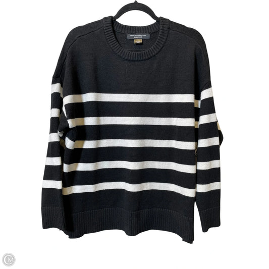 Sweater By French Connection In Black & White, Size: L