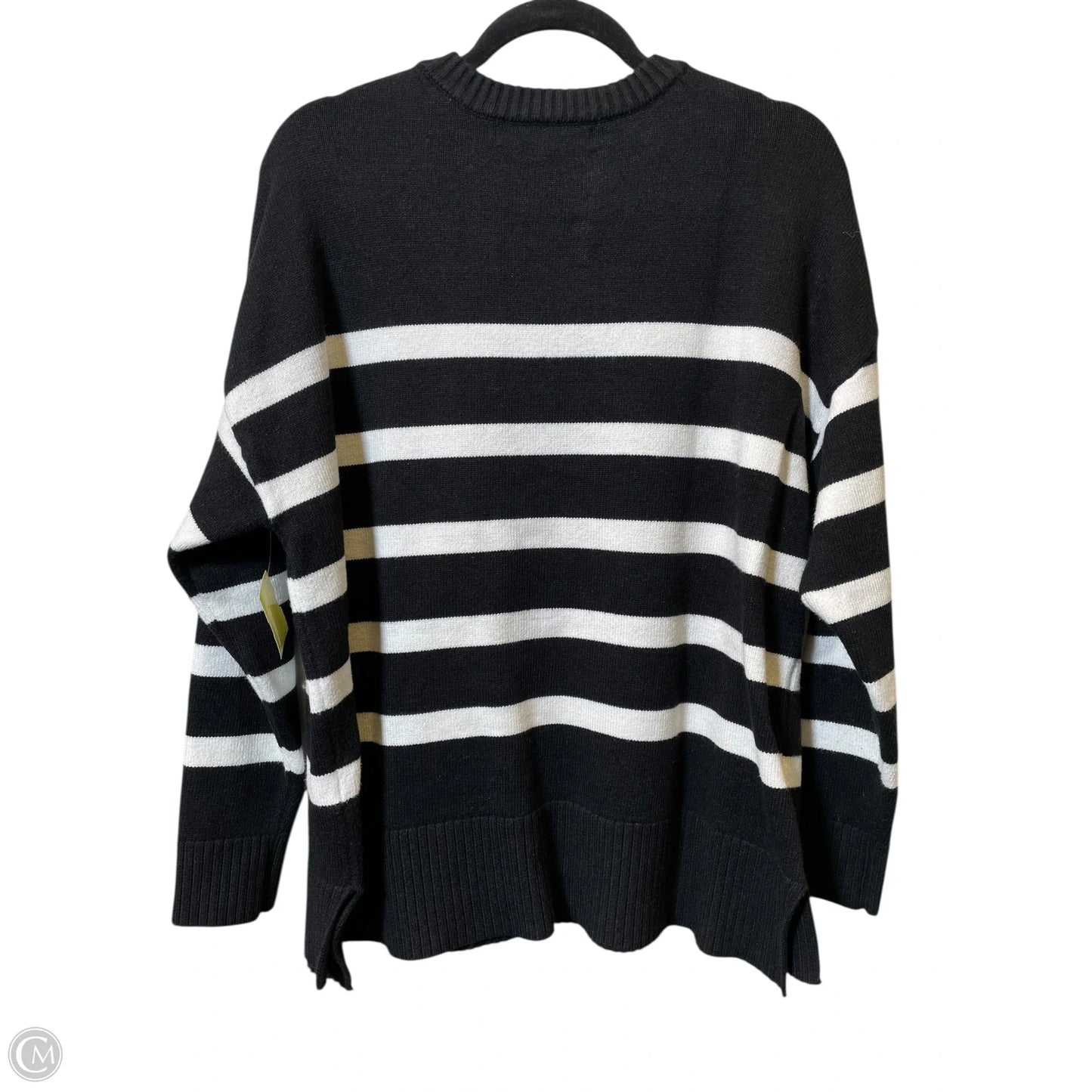 Sweater By French Connection In Black & White, Size: L