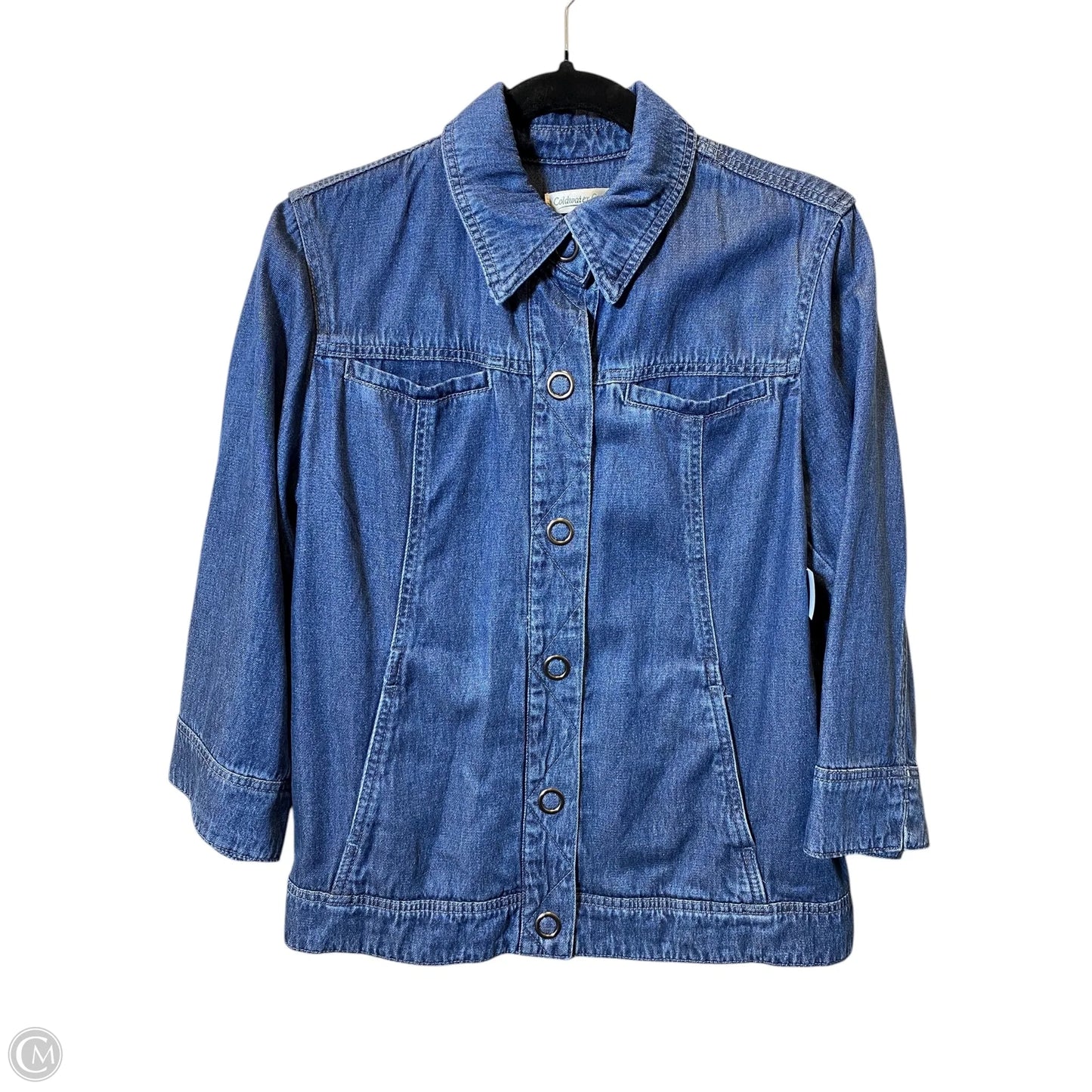 Jacket Denim By Coldwater Creek In Blue Denim, Size: M