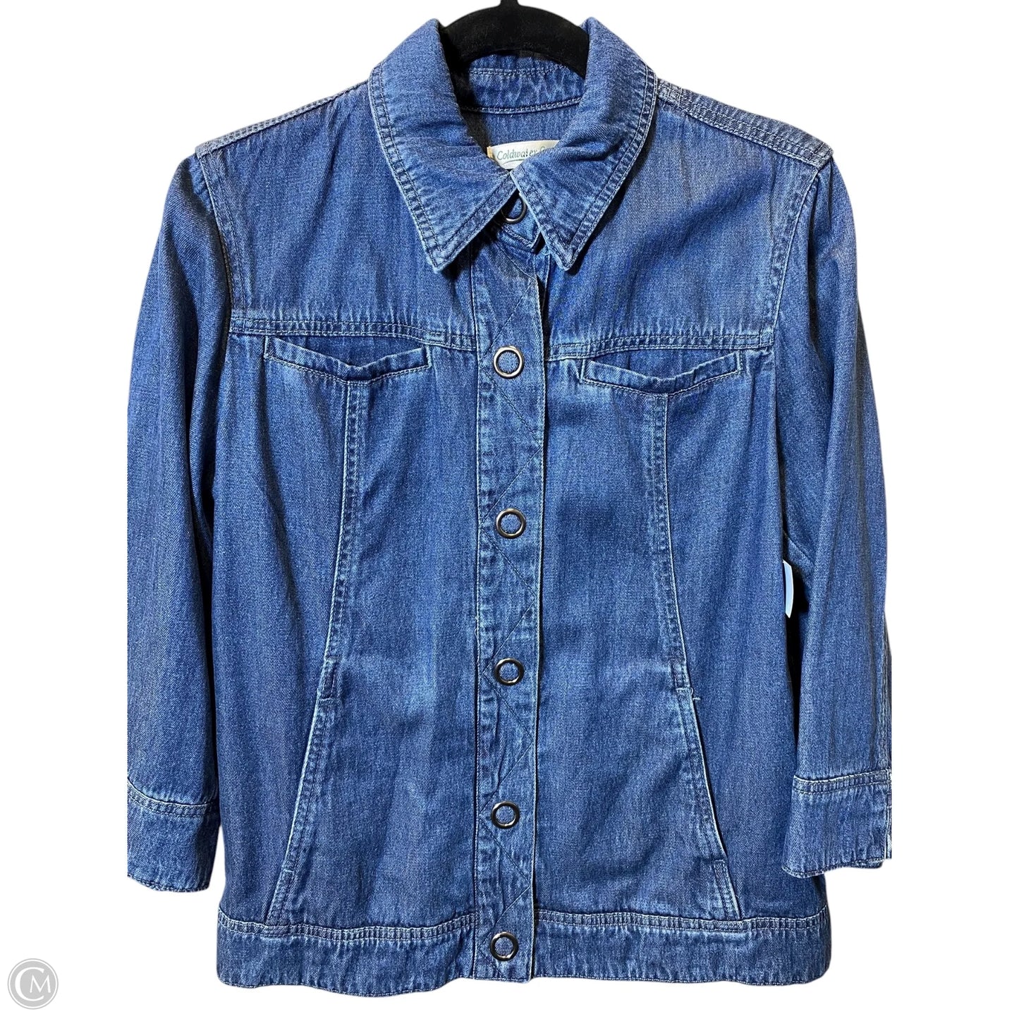 Jacket Denim By Coldwater Creek In Blue Denim, Size: M