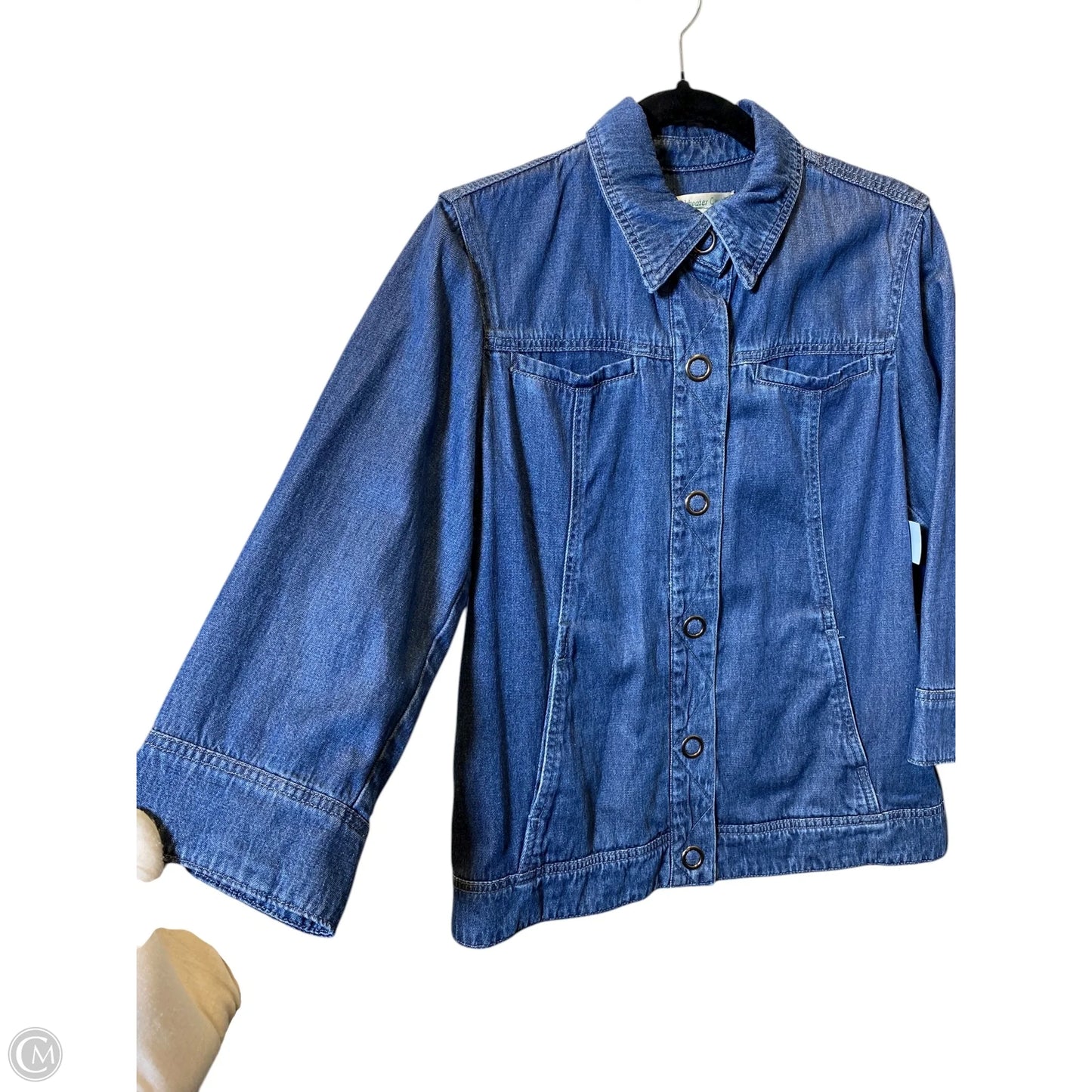 Jacket Denim By Coldwater Creek In Blue Denim, Size: M