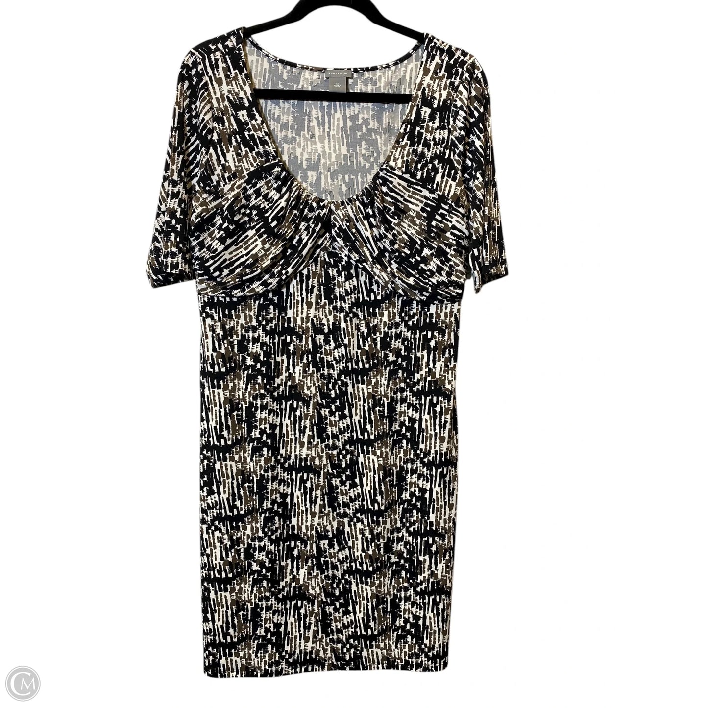 Dress Casual Midi By Ann Taylor In Multi-colored, Size: 12