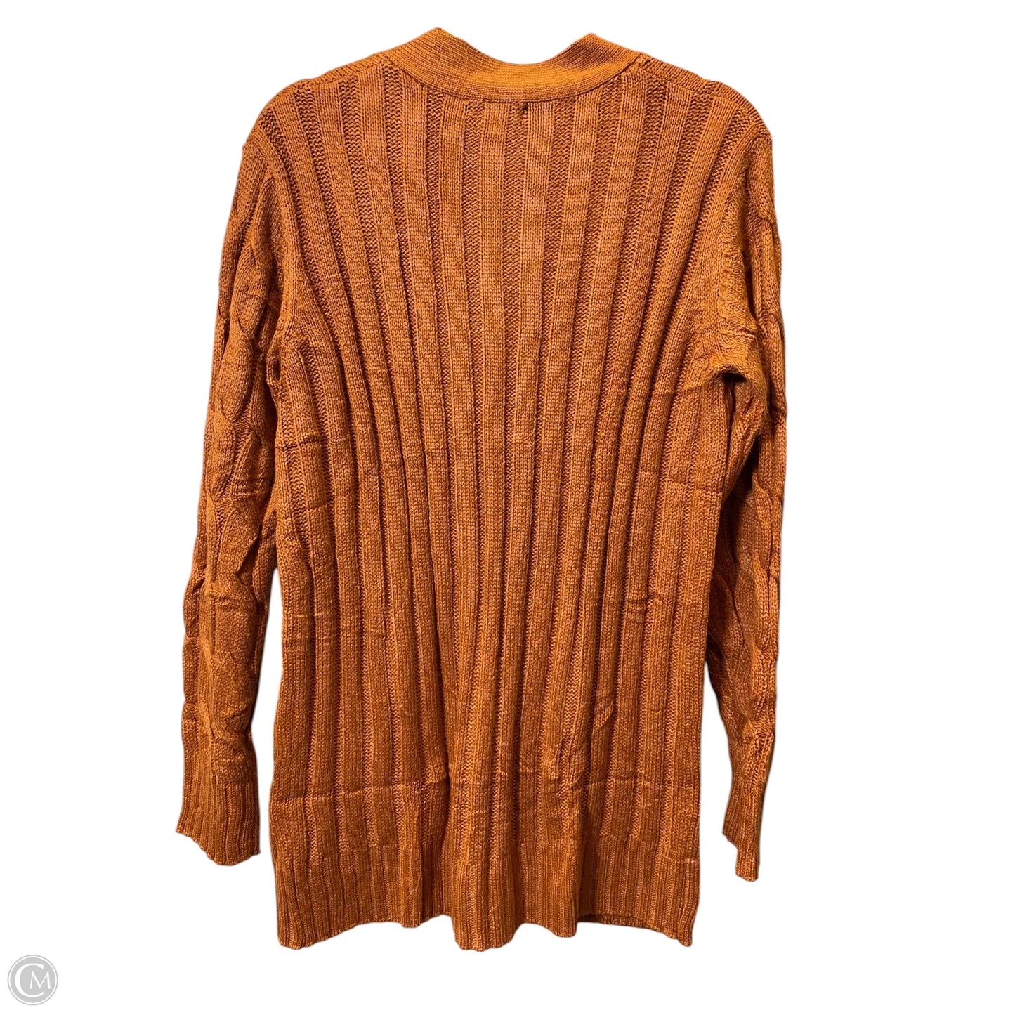 Sweater Cardigan By Prettygarden In Orange, Size: Xl