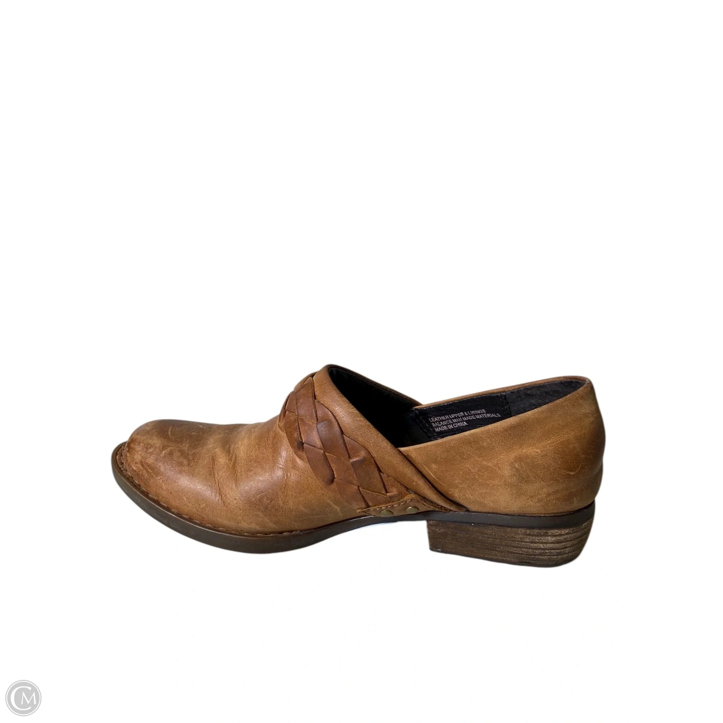 Boots Ankle Flats By Born In Brown, Size: 6.5