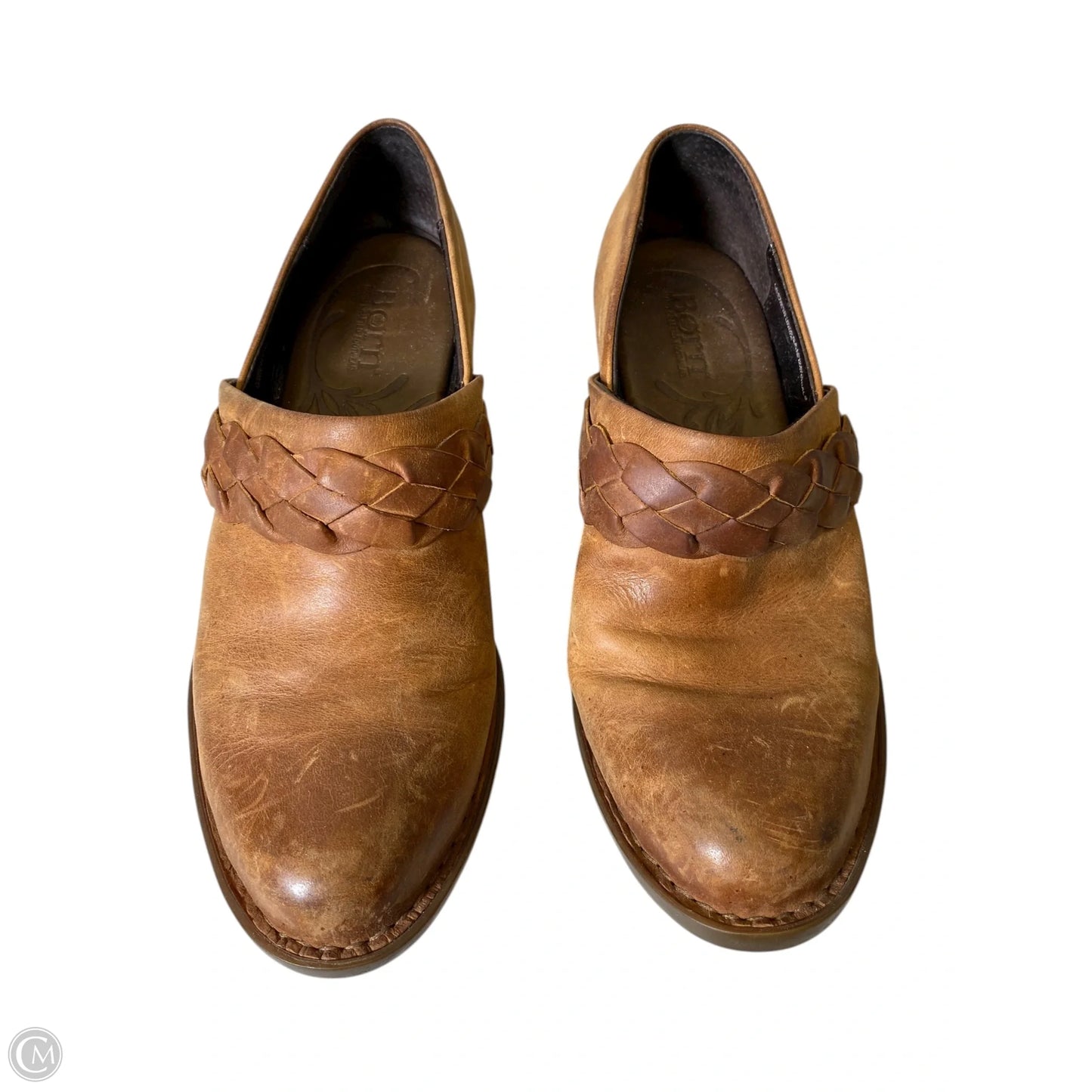 Boots Ankle Flats By Born In Brown, Size: 6.5