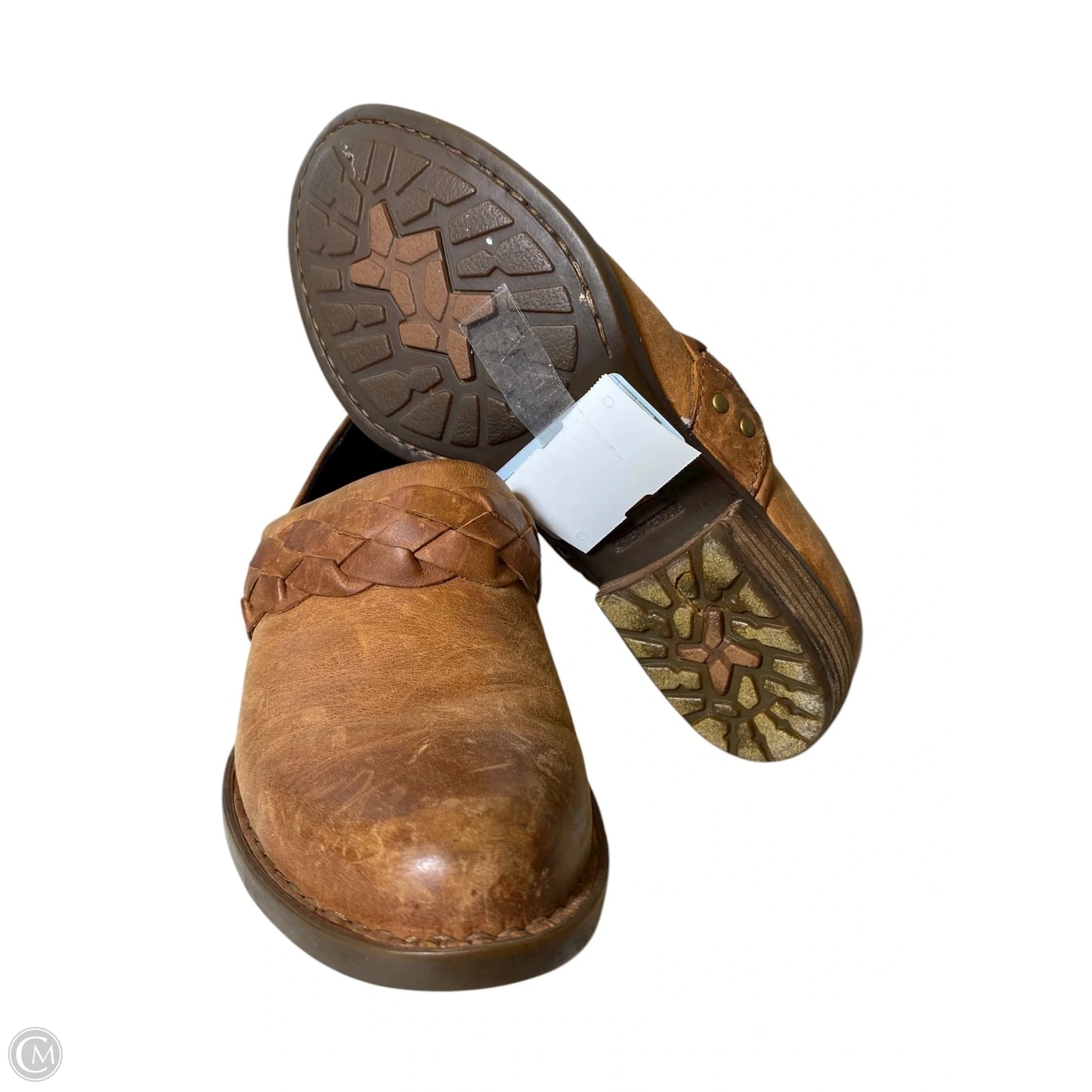 Boots Ankle Flats By Born In Brown, Size: 6.5