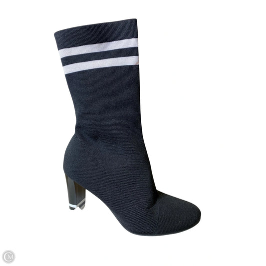 Boots Mid-calf Heels By Circus By Sam Edelman In Black & White, Size: 7
