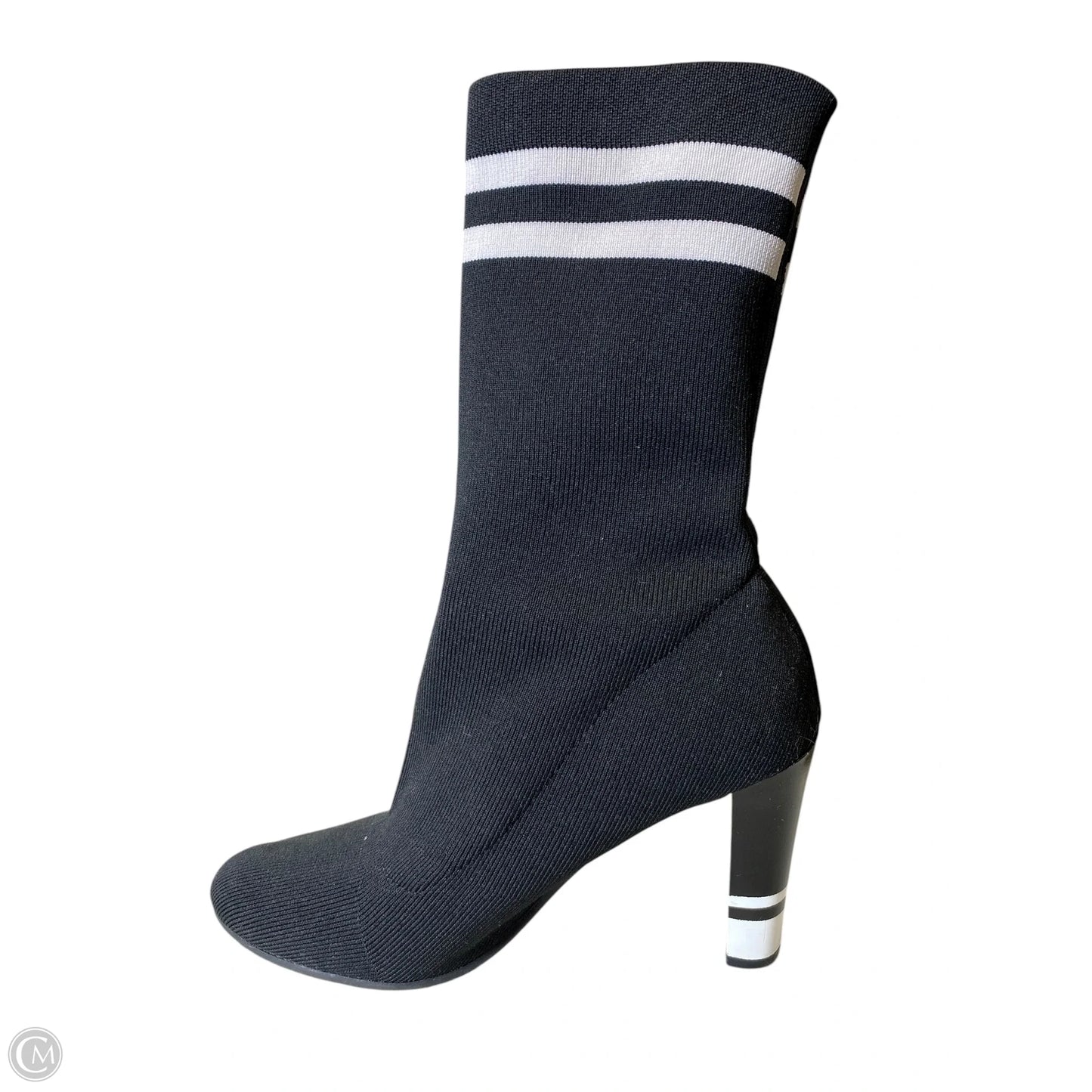 Boots Mid-calf Heels By Circus By Sam Edelman In Black & White, Size: 7