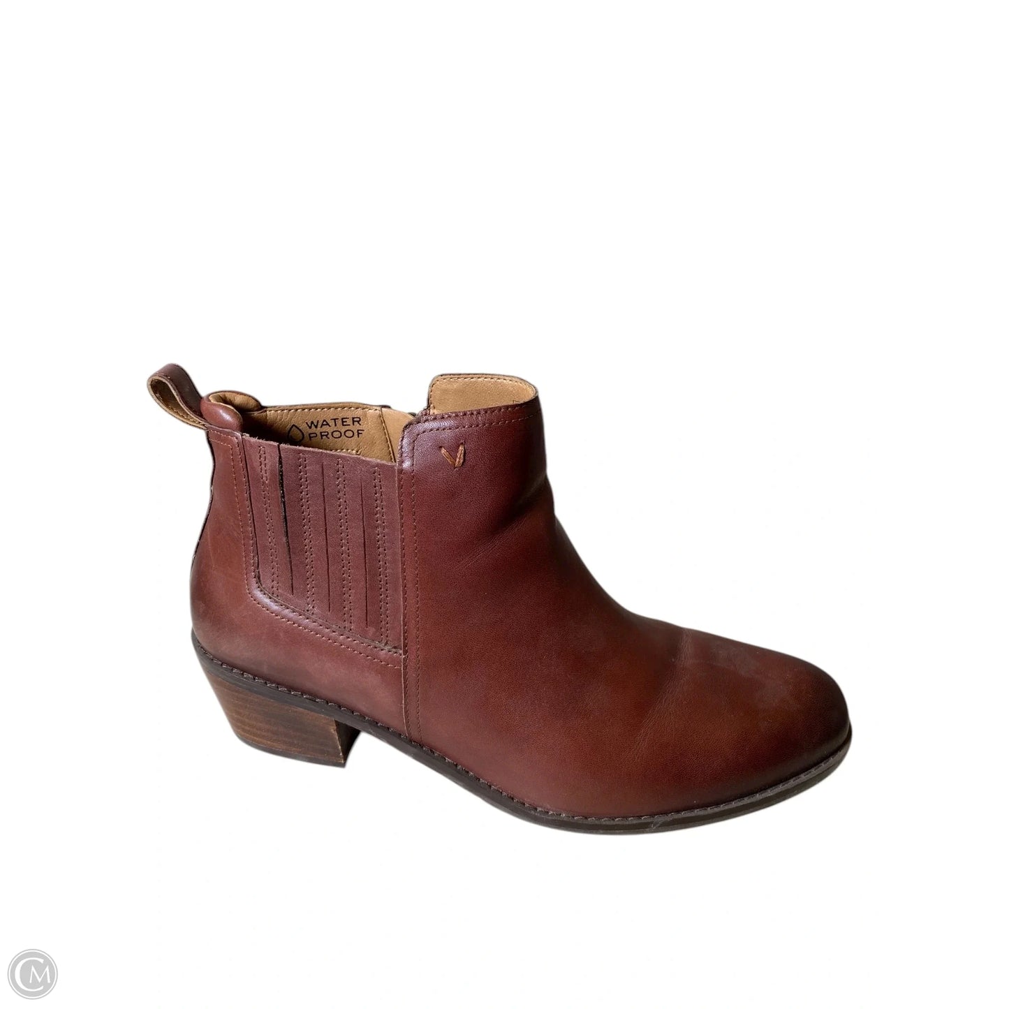 Boots Ankle Heels By Vionic In Brown, Size: 9.5