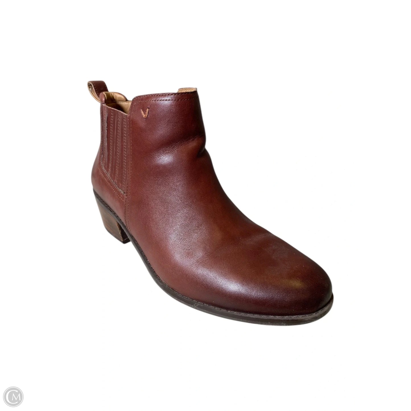 Boots Ankle Heels By Vionic In Brown, Size: 9.5