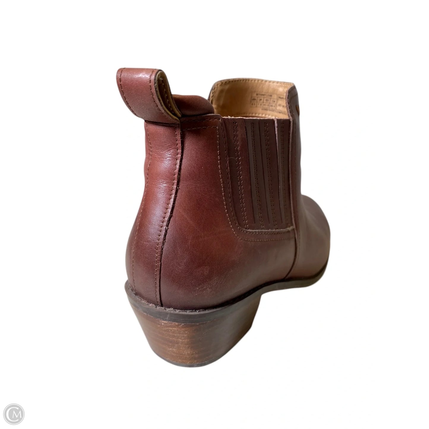 Boots Ankle Heels By Vionic In Brown, Size: 9.5