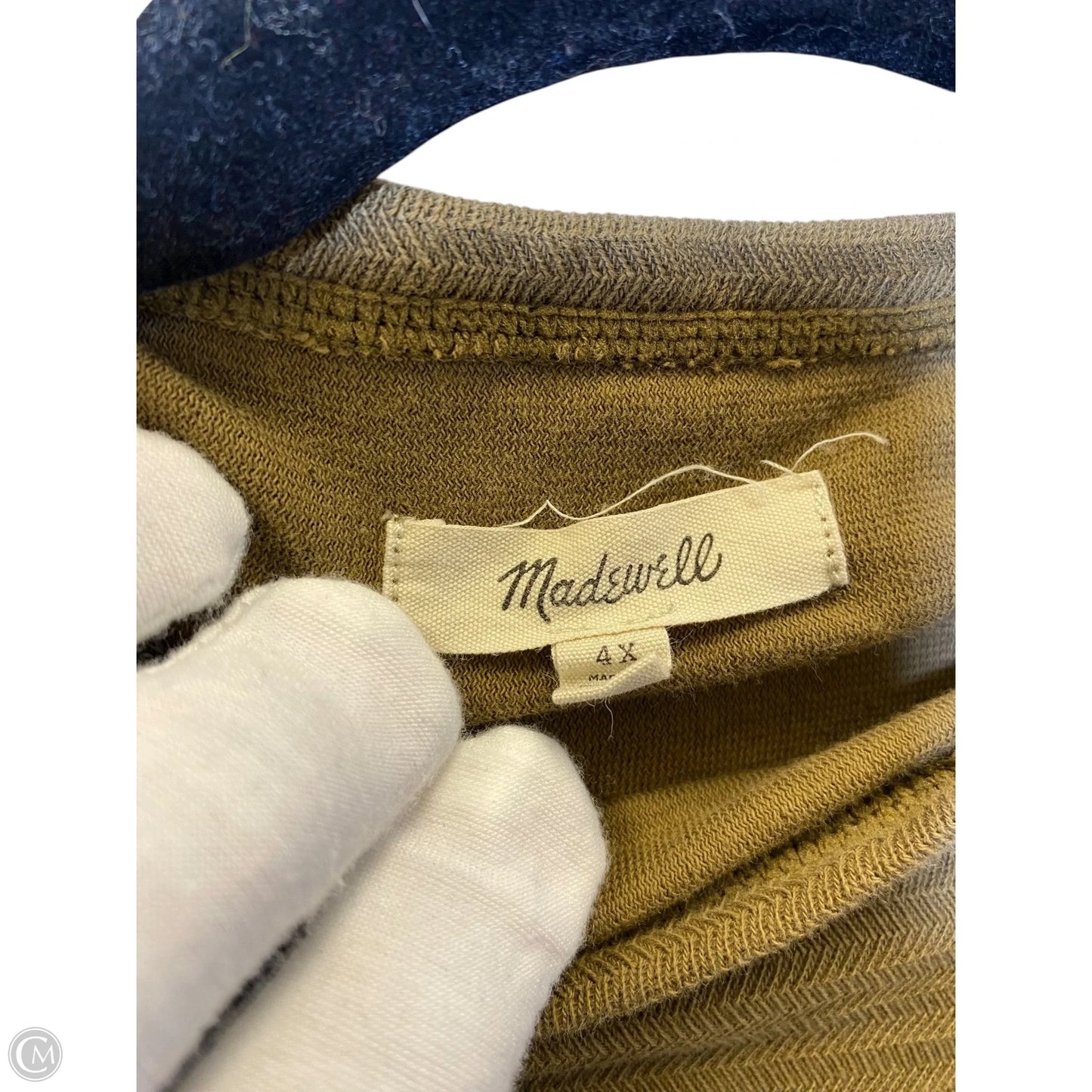 Top Short Sleeve By Madewell In Green, Size: 4x