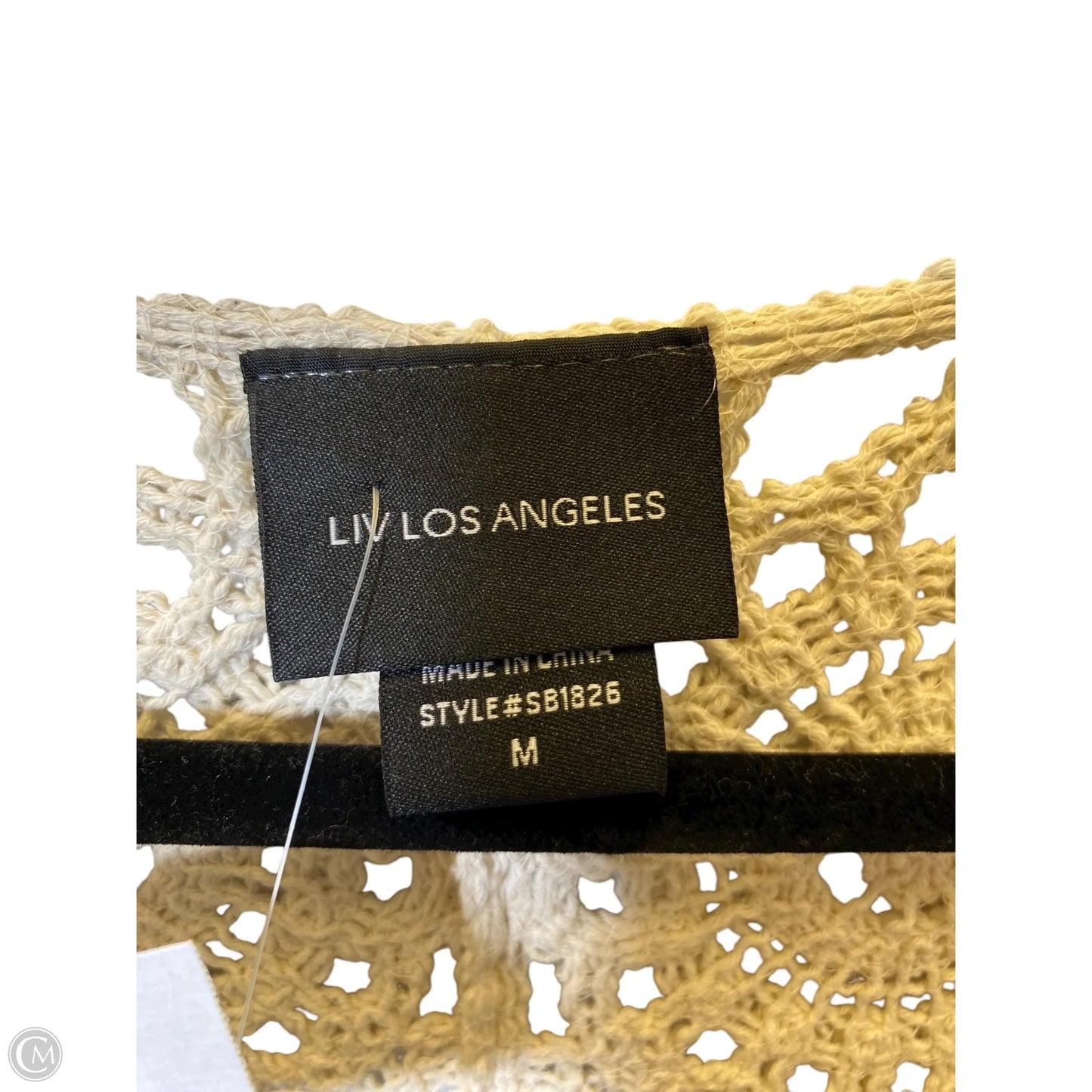 Cardigan By Clothes Mentor In Beige, Size: M