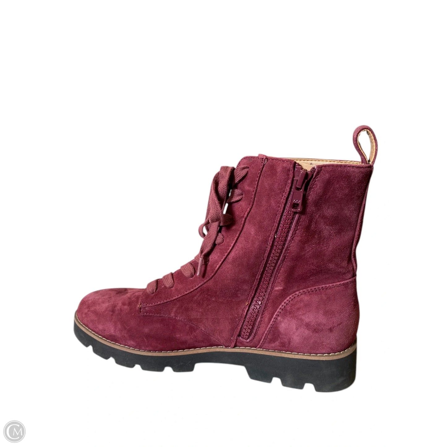 Boots Ankle Flats By Vionic In Maroon, Size: 8.5