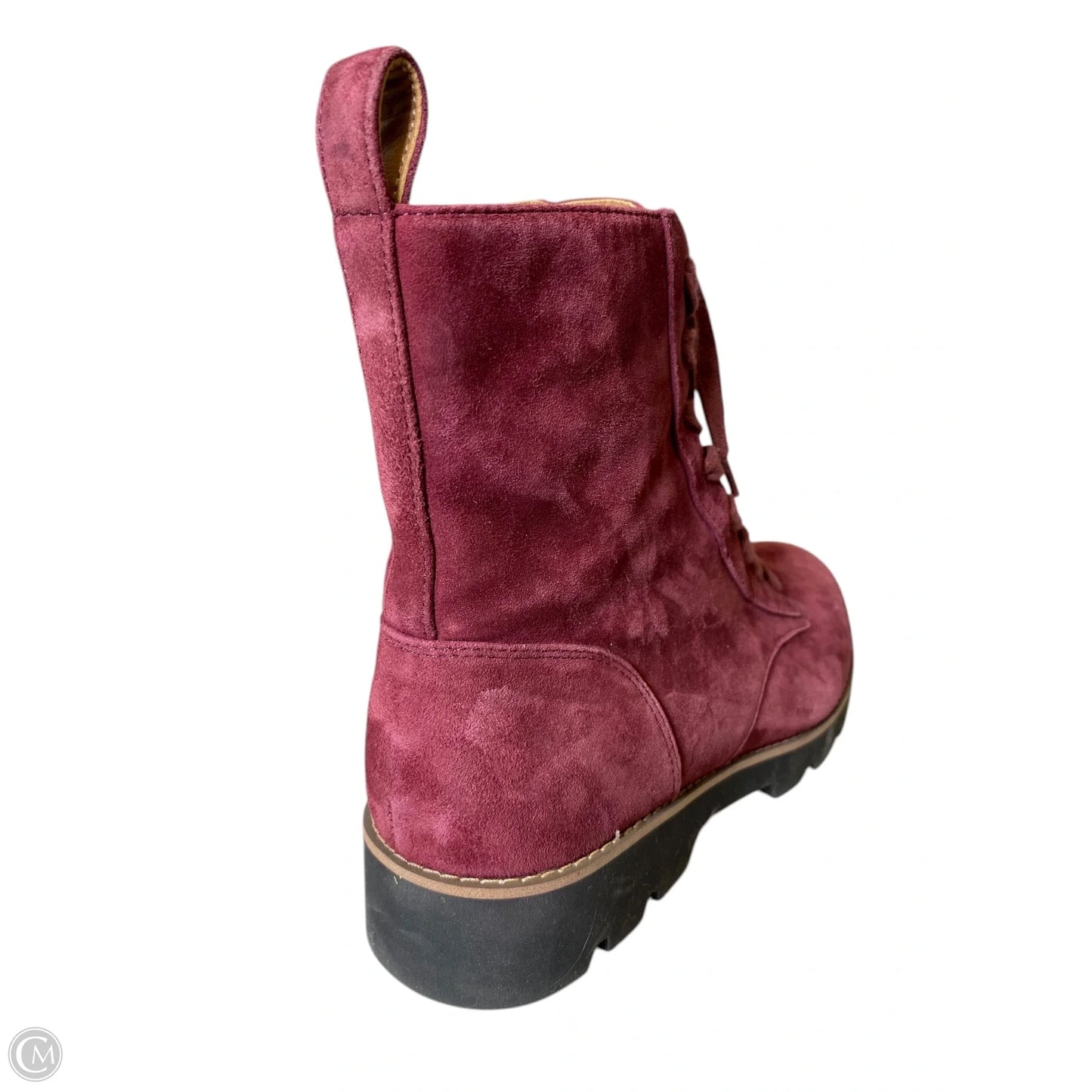 Boots Ankle Flats By Vionic In Maroon, Size: 8.5