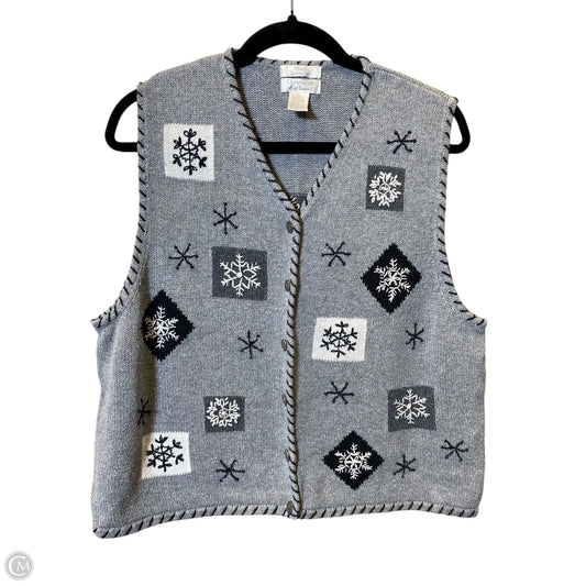 Vest Sweater By Christopher And Banks In Multi-colored, Size: Xl