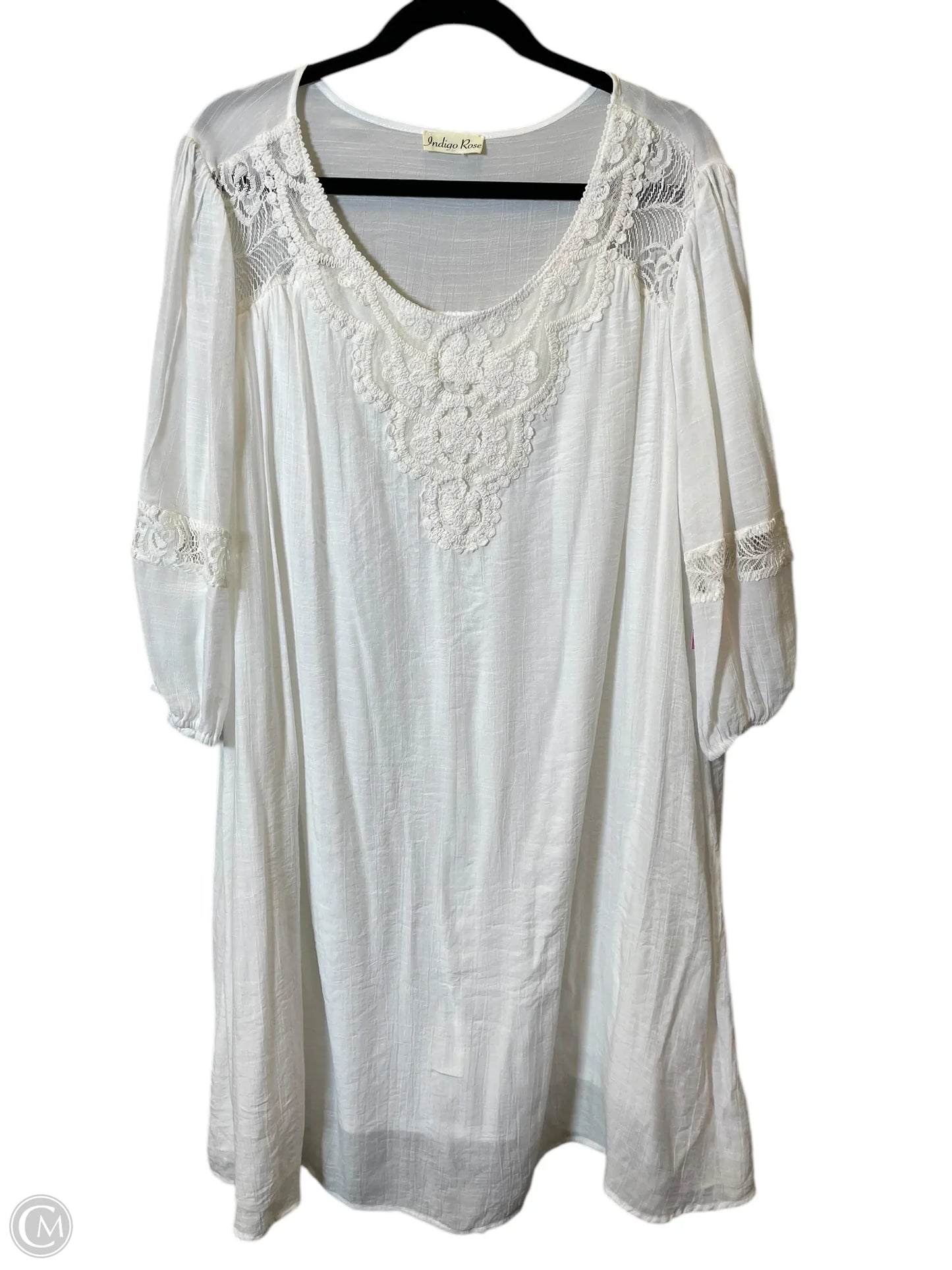 Dress Casual Short By Indigo In White, Size: Xl