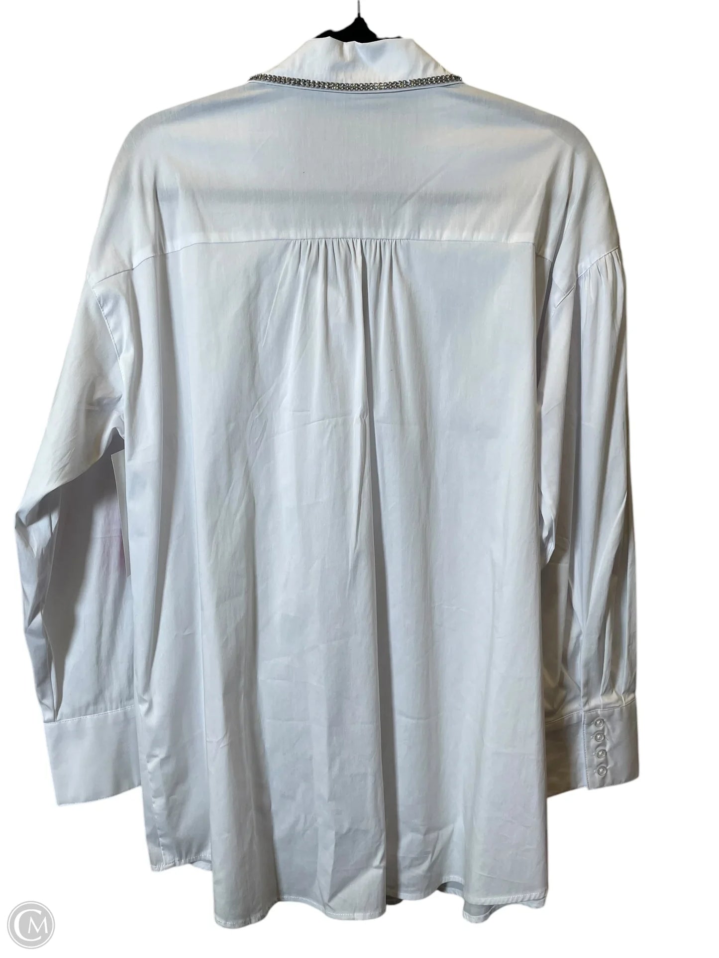 Top Long Sleeve By Clothes Mentor In White, Size: Xl