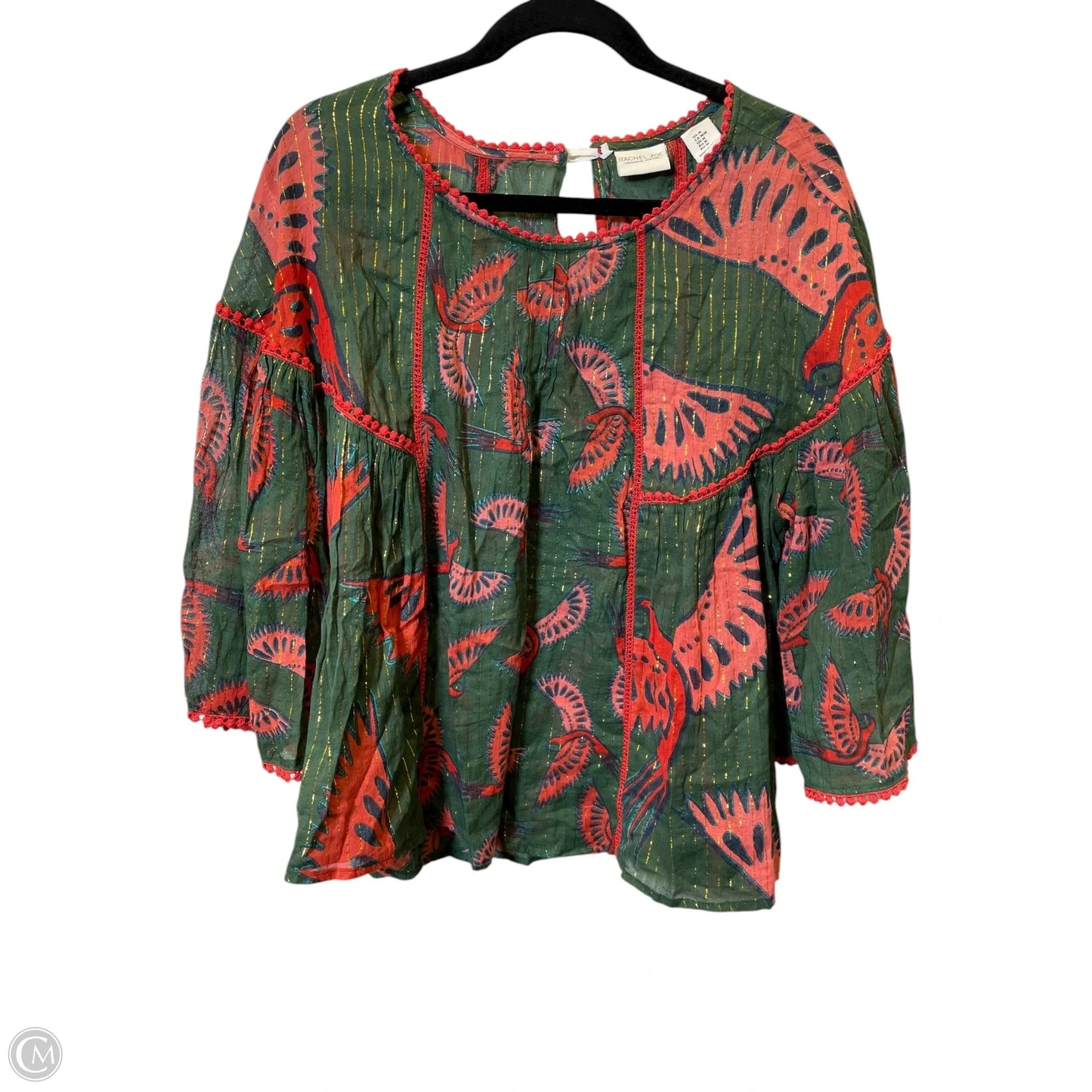 Blouse 3/4 Sleeve By Rachel Zoe In Multi-colored, Size: M