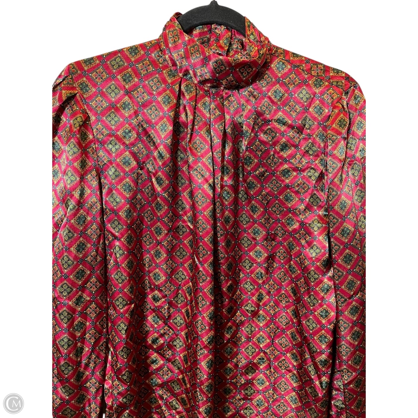 Blouse Long Sleeve By Clothes Mentor In Multi-colored, Size: 6
