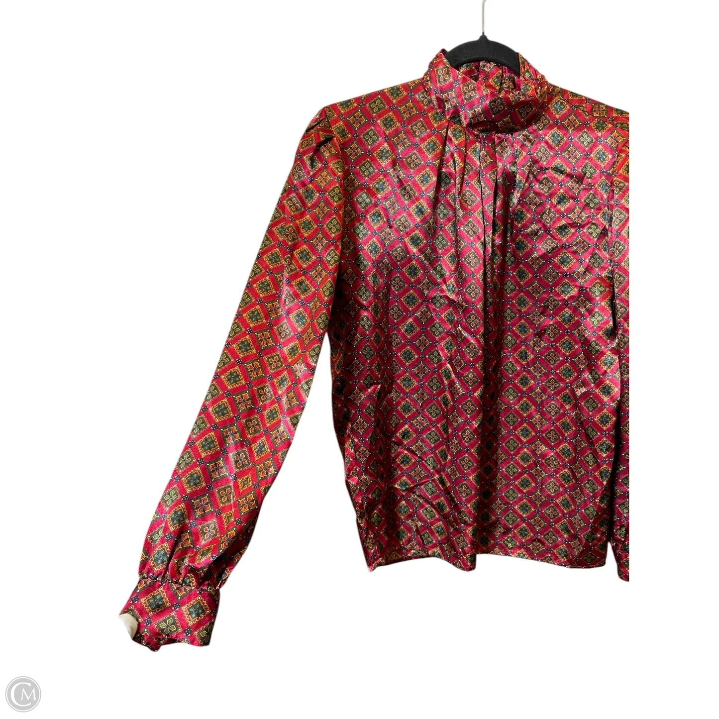 Blouse Long Sleeve By Clothes Mentor In Multi-colored, Size: 6