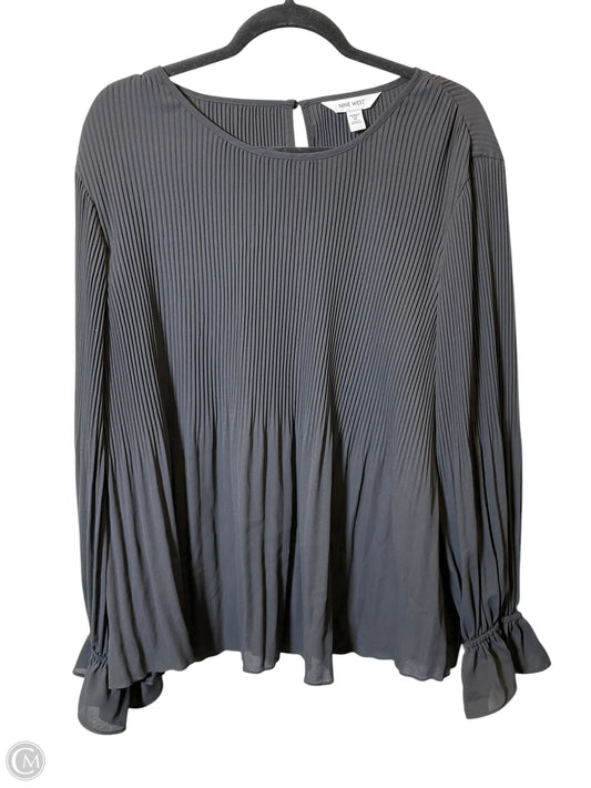 Top Long Sleeve By Nine West In Black, Size: 1x