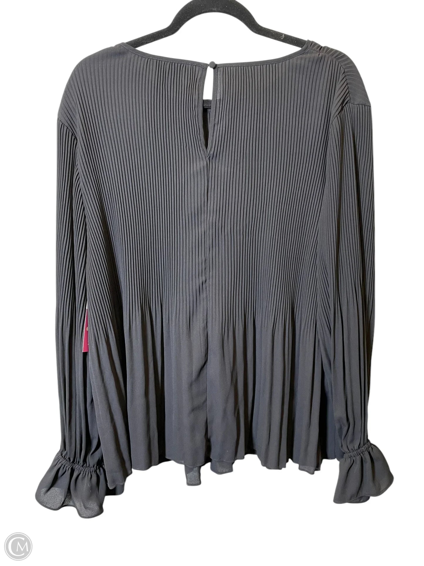 Top Long Sleeve By Nine West In Black, Size: 1x