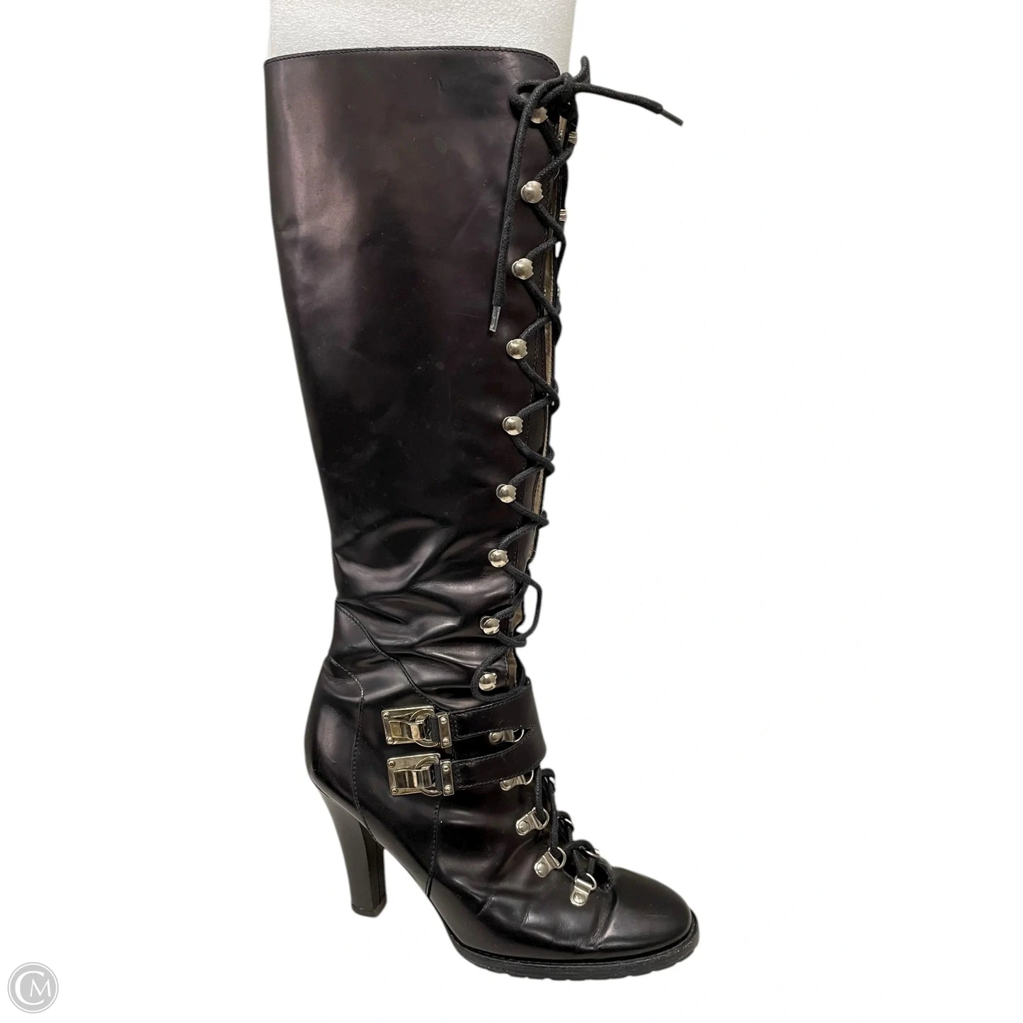 Boots Designer By Michael Kors In Black, Size: 8