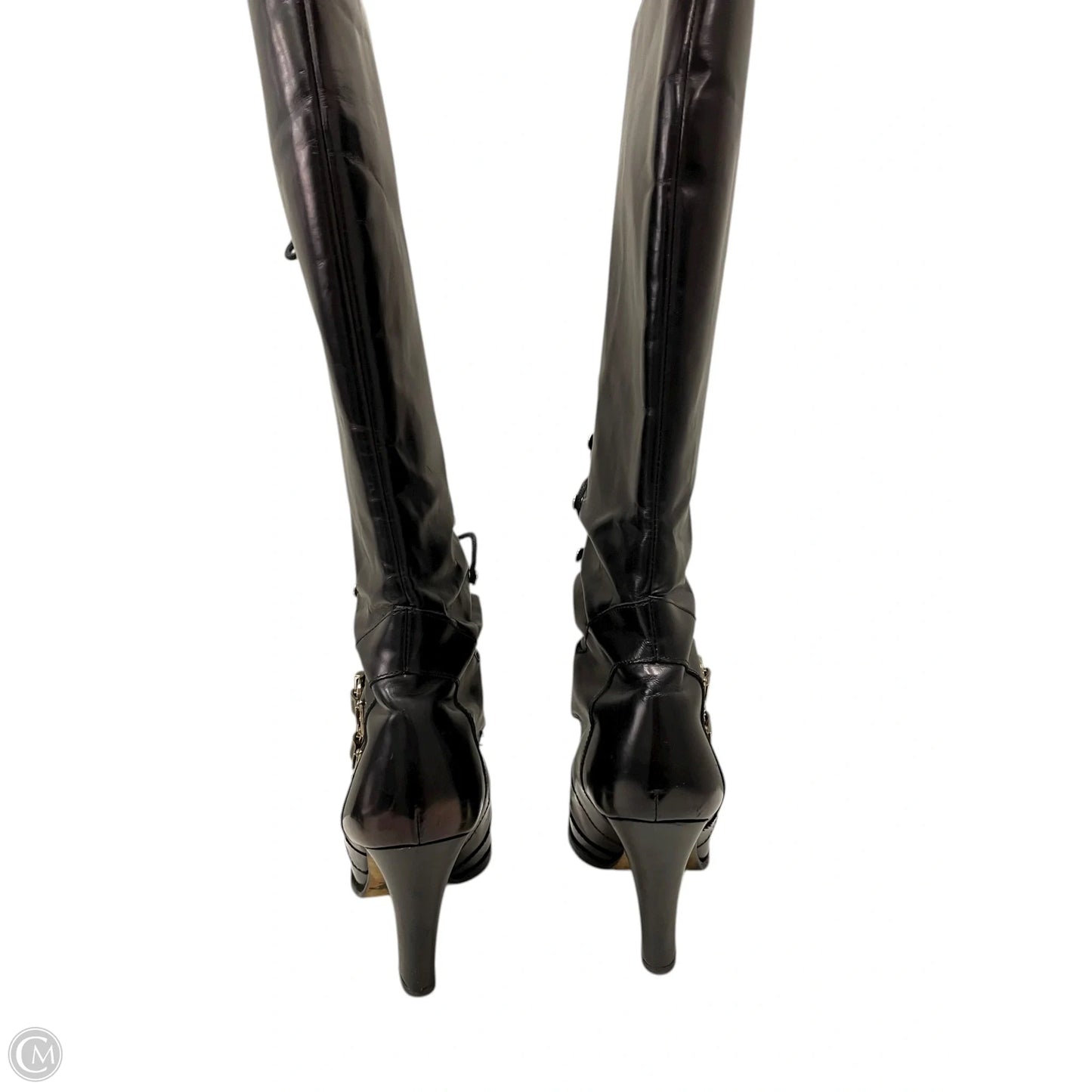 Boots Designer By Michael Kors In Black, Size: 8