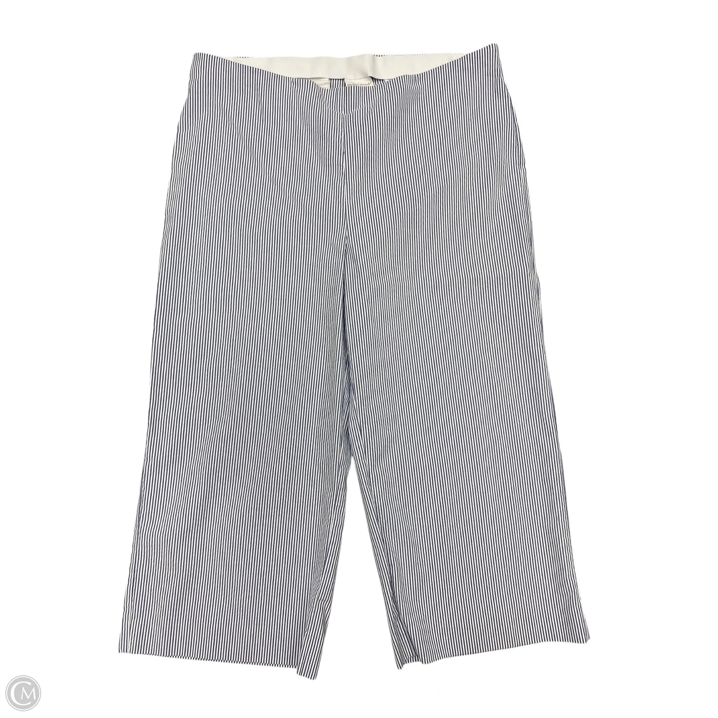 Pants Wide Leg By Chicos In Blue & White, Size: 16