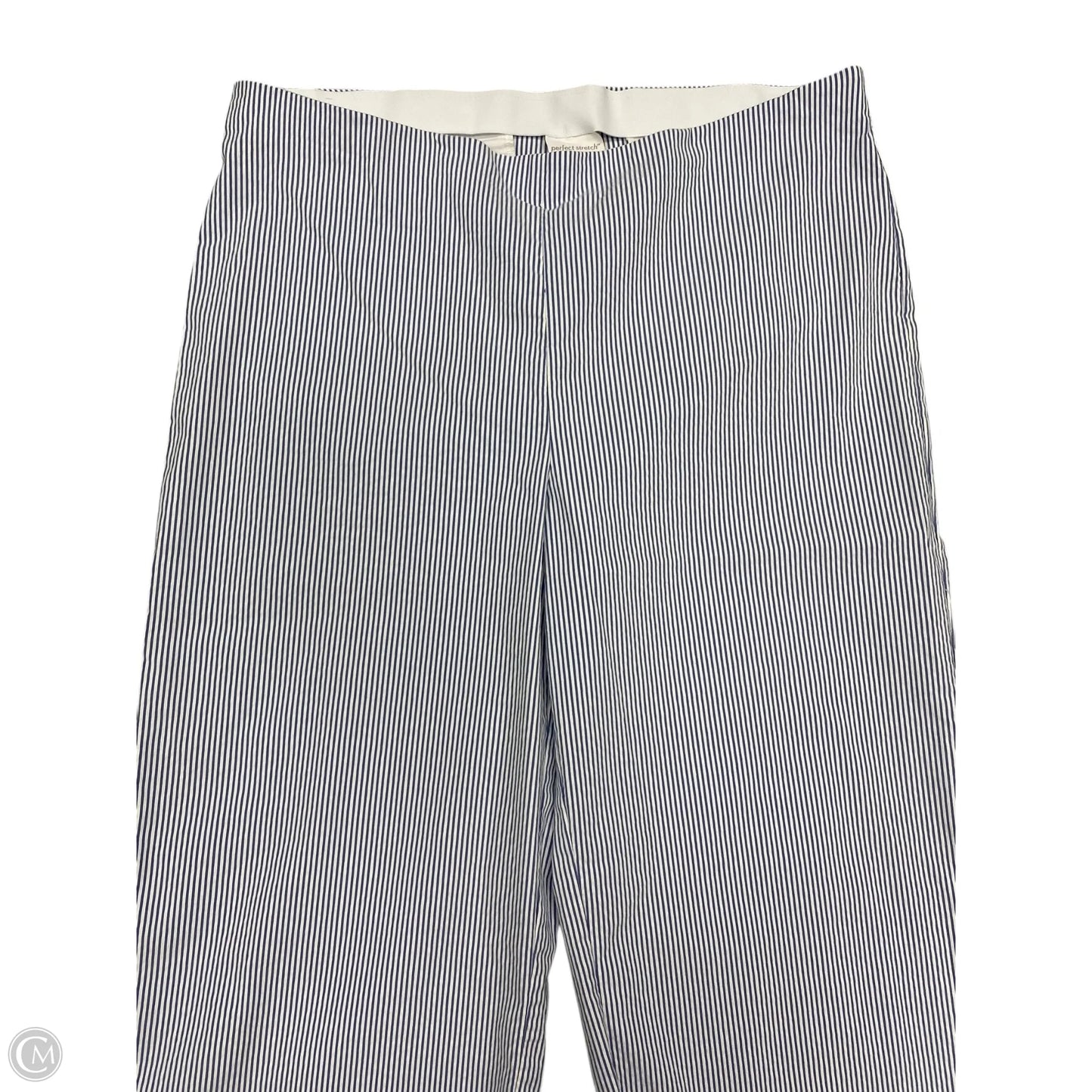 Pants Wide Leg By Chicos In Blue & White, Size: 16