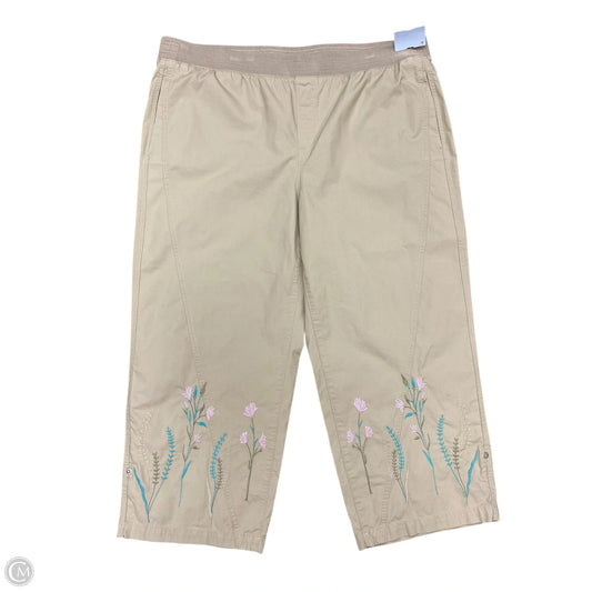 Pants Wide Leg By Chicos In Taupe, Size: 16