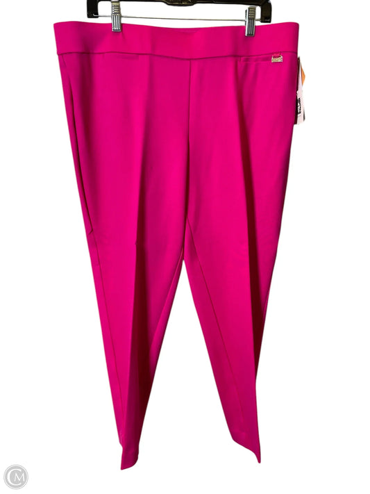 Athletic Pants By Anne Klein In Pink, Size: Xl