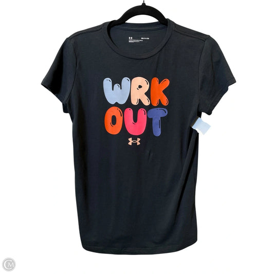 Athletic Top Short Sleeve By Under Armour In Multi-colored, Size: S