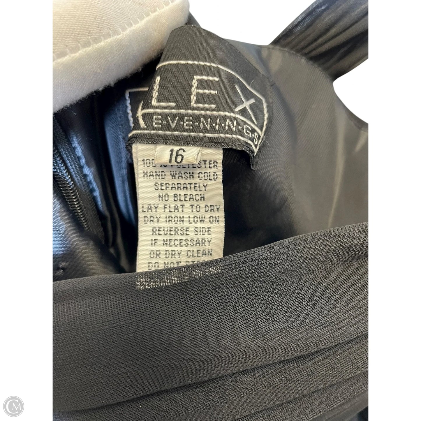 Dress Party Long By Alex Evenings In Black, Size: 16