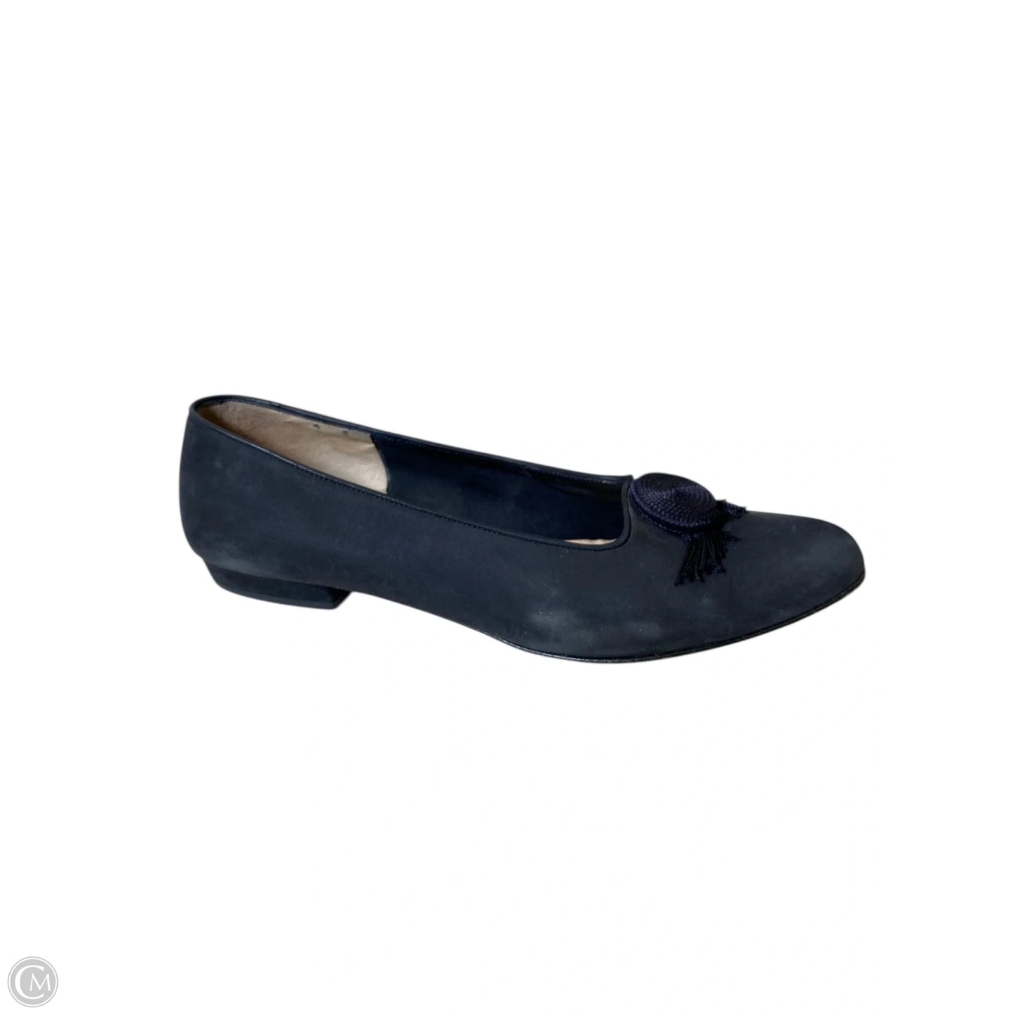 Shoes Luxury Designer By Ferragamo In Navy, Size: 10