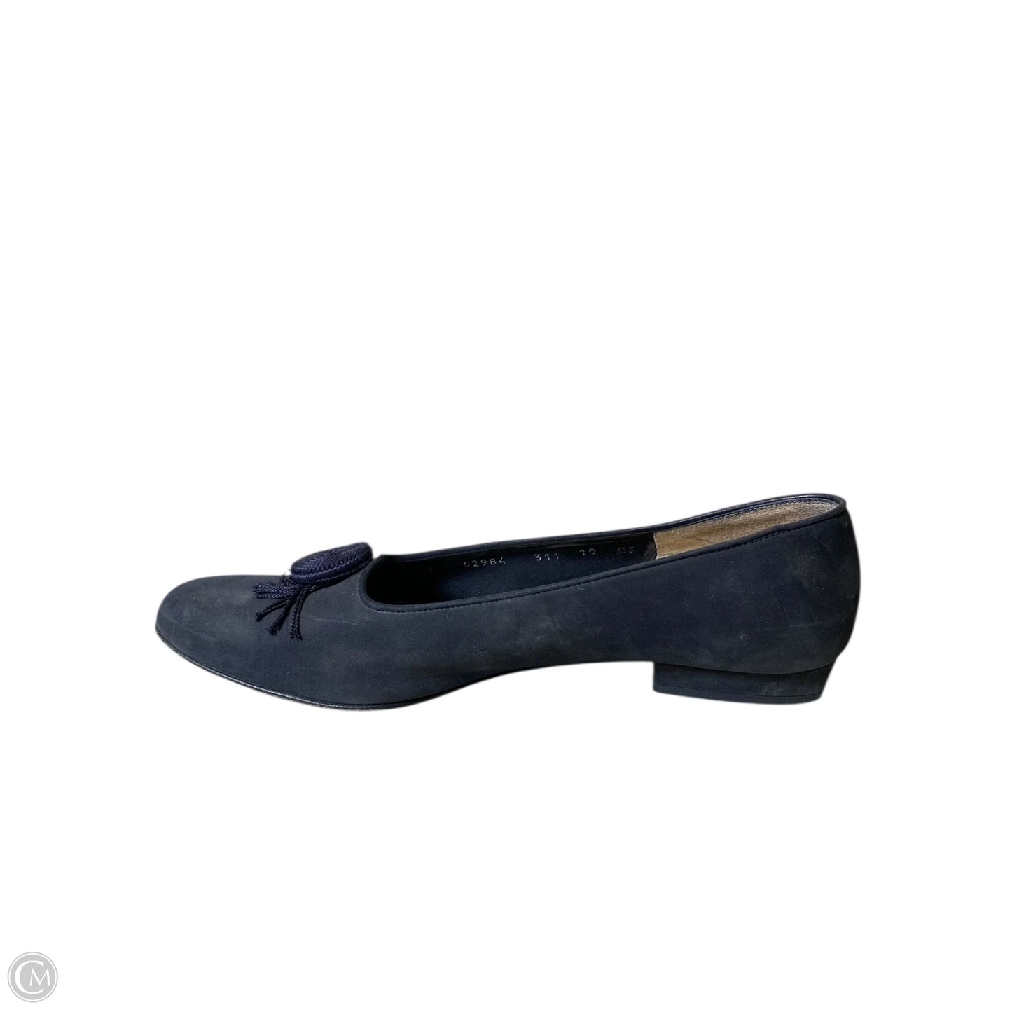 Shoes Luxury Designer By Ferragamo In Navy, Size: 10