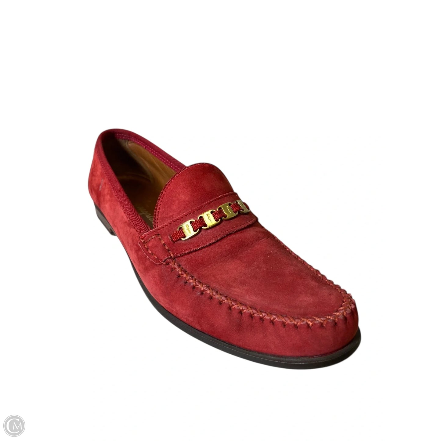 Shoes Luxury Designer By Ferragamo In Red, Size: 10