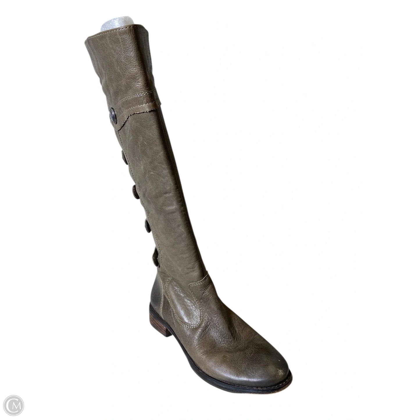 Boots Knee Flats By Arturo Chiang In Taupe, Size: 6.5